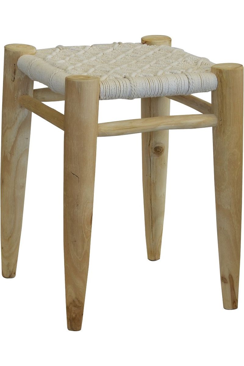Macrame stool