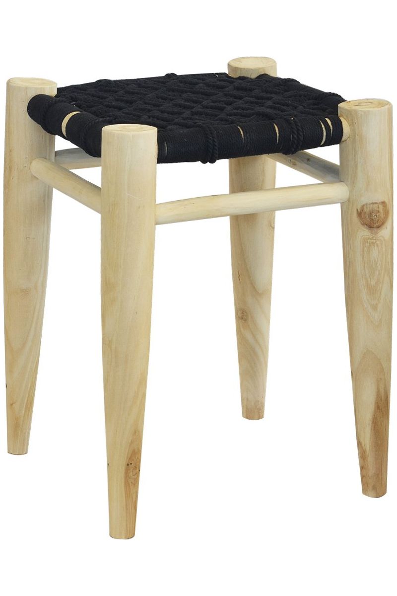Macrame stool