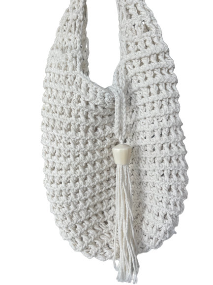 Sienna - Macrame Bag with Shell