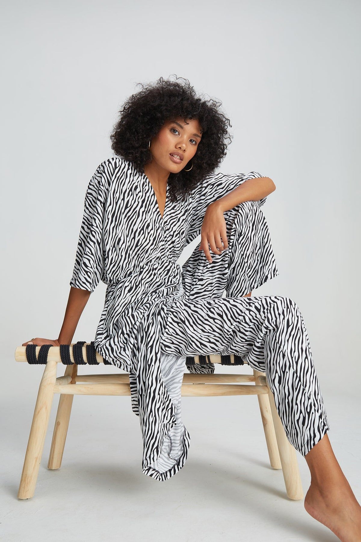 Santorini Dress - Zebra