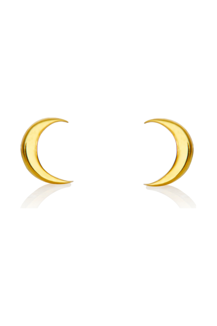 Tiny moon studs
