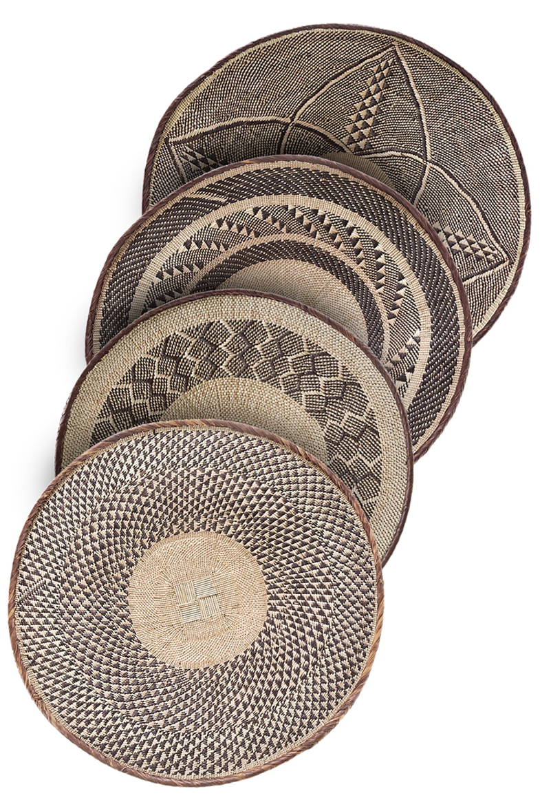 Woven decor plates