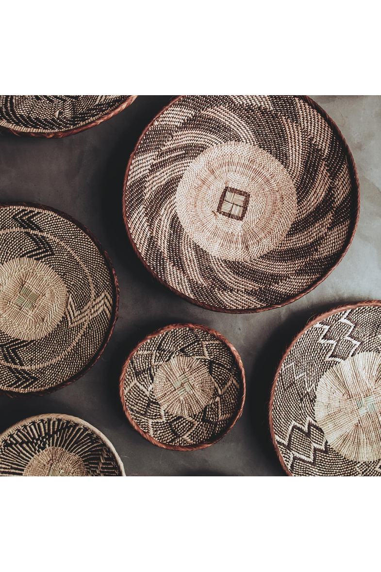Woven decor plates