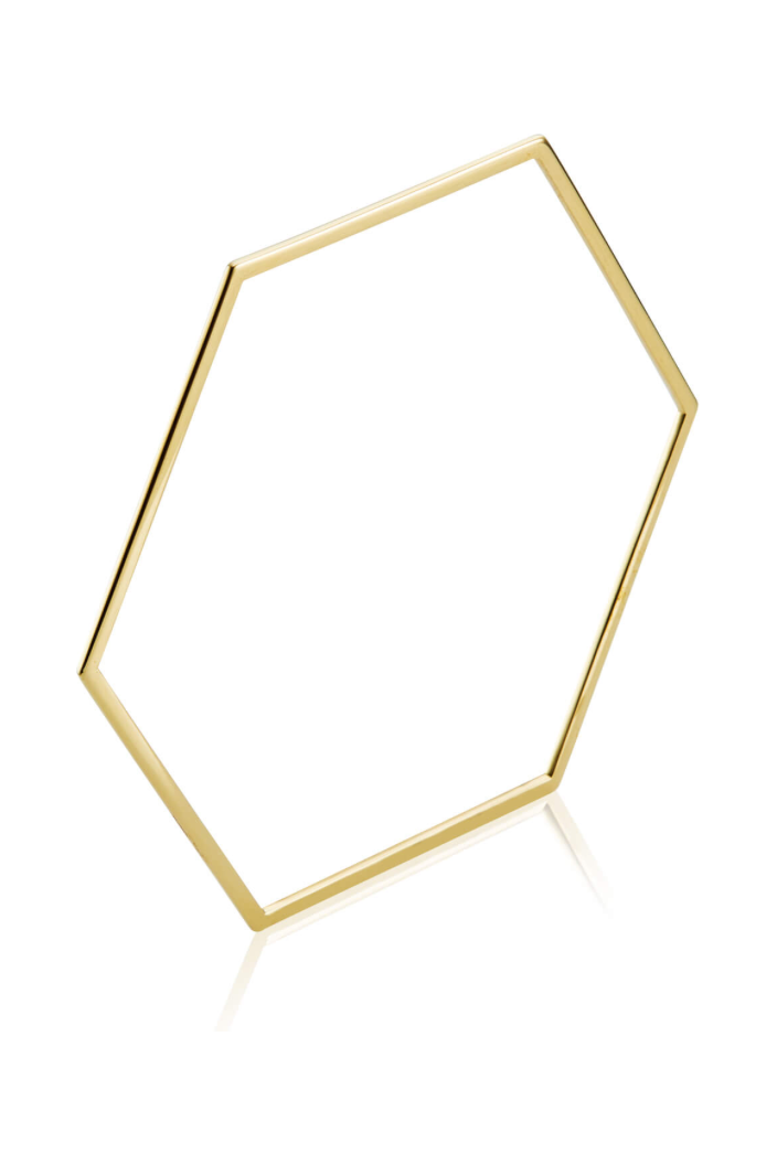 Hexagonal bangle