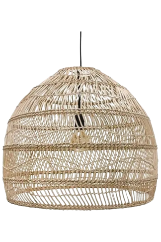 Rattan dome light