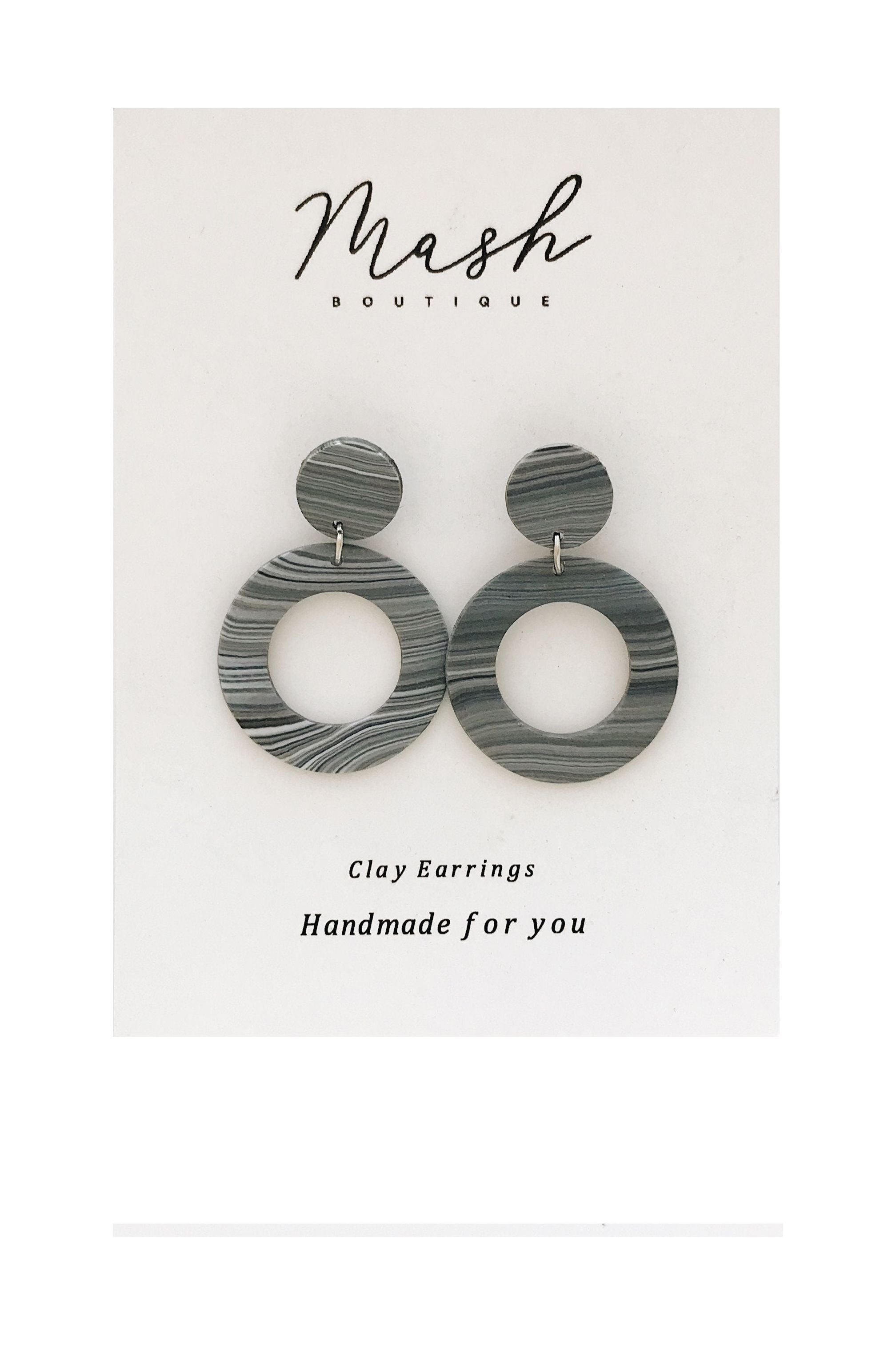 Statement Clay Earrings