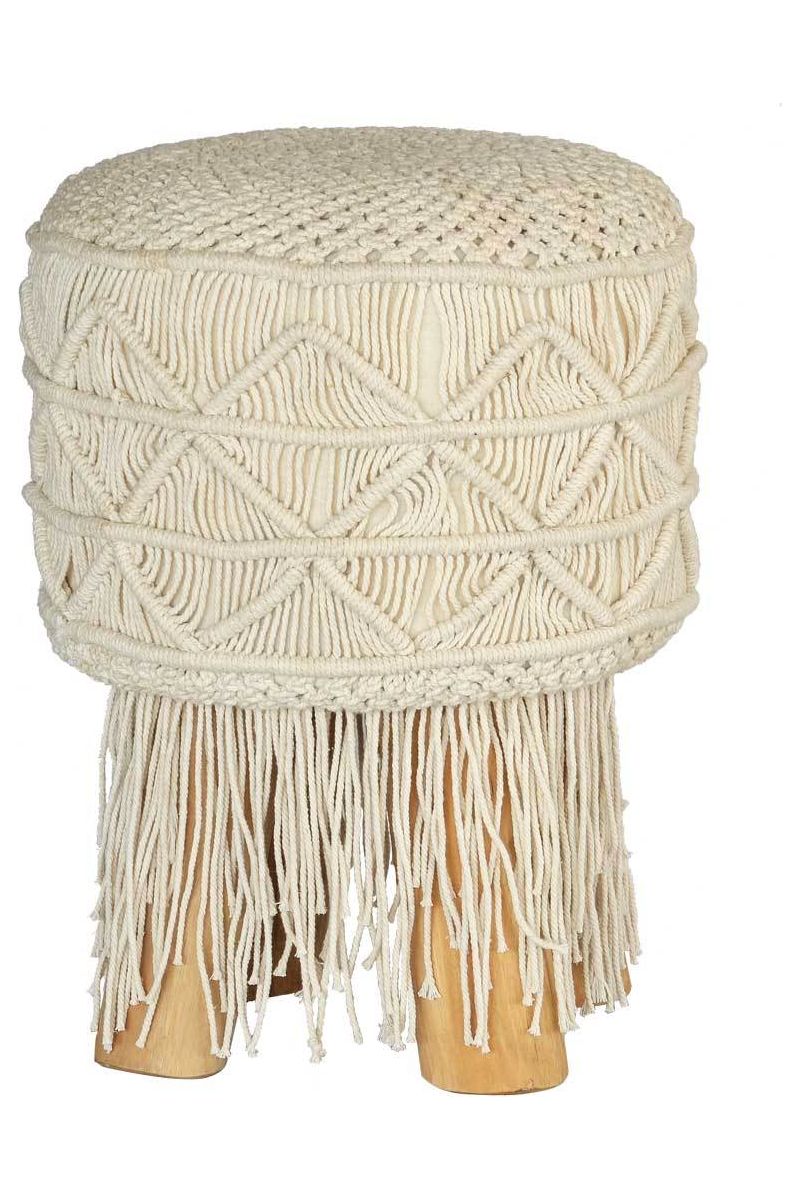 Macrame stool small