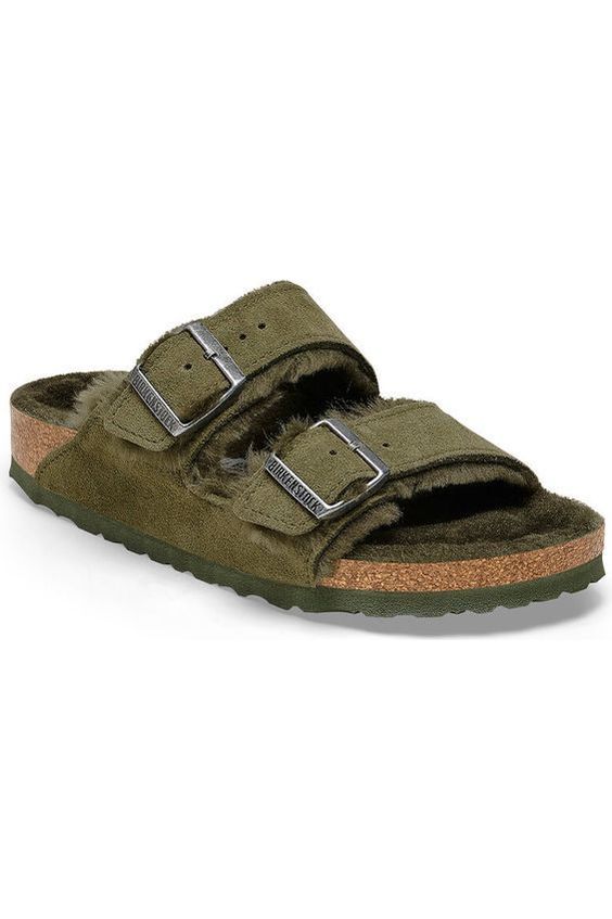 Birkenstock Arizona Shearling - Thyme