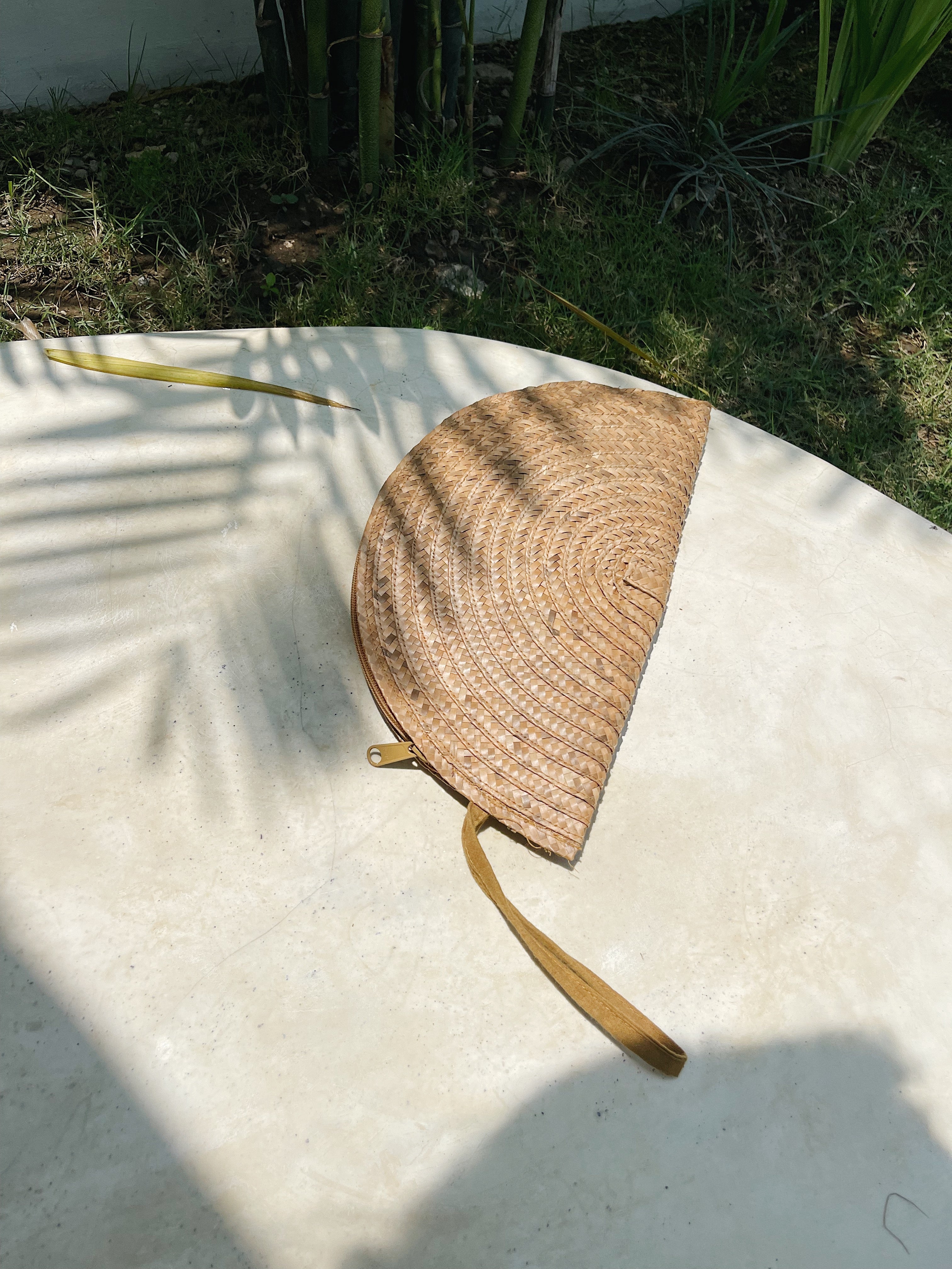 Sienna - Raffia Half Moon