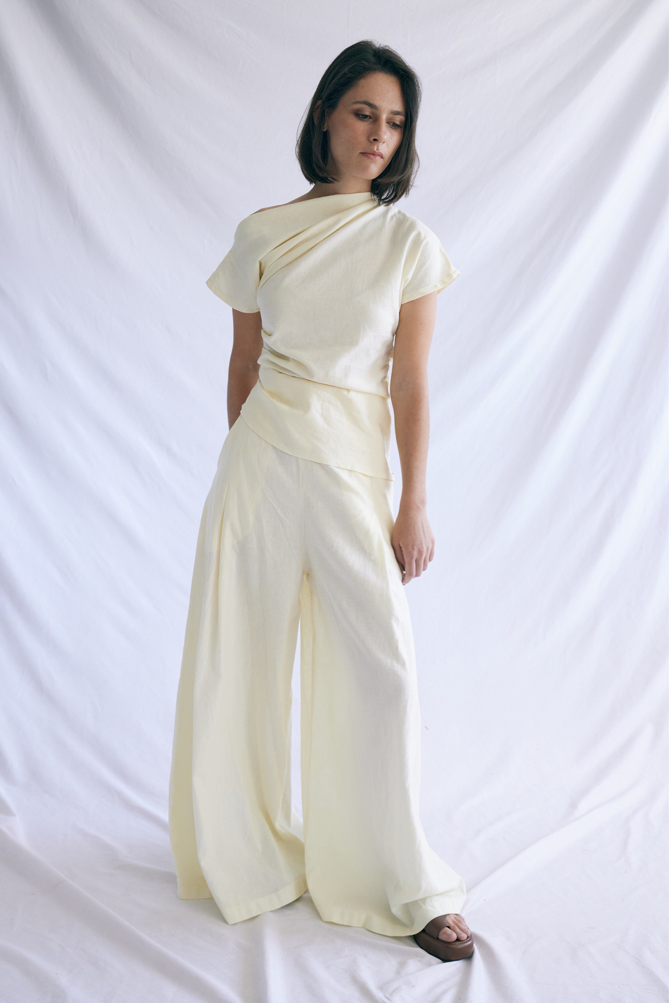 Gathered Shoulder Top