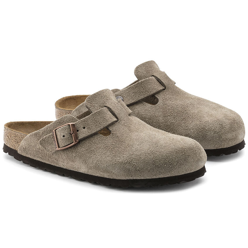 Birkenstock Boston Suede Clog - Taupe