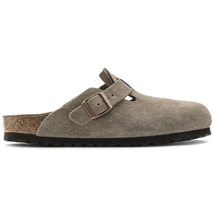 Birkenstock Boston Suede Clog - Taupe