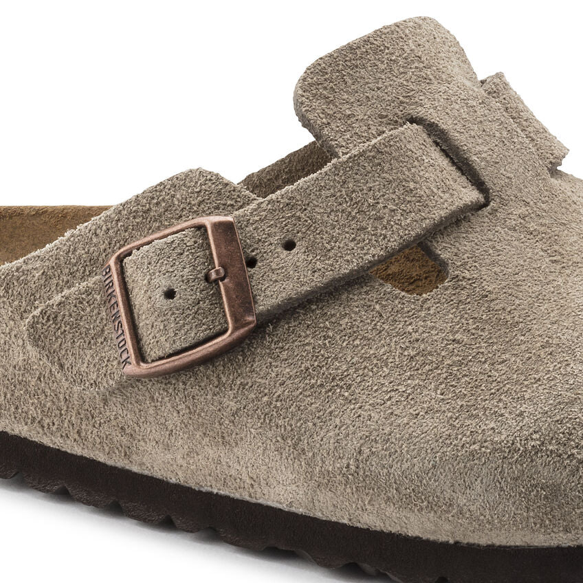 Birkenstock Boston Suede Clog - Taupe