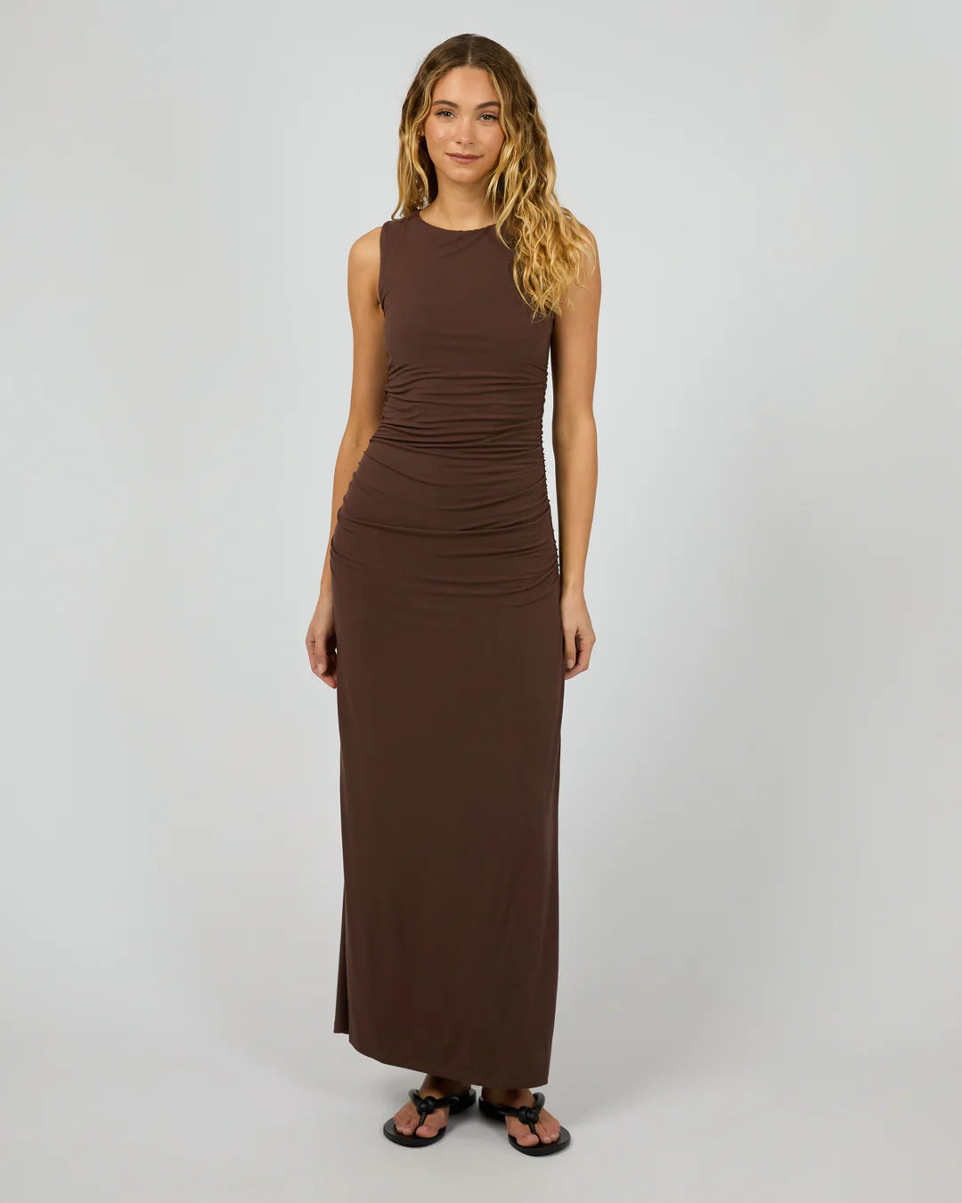 Evie Ruched Maxi Dress