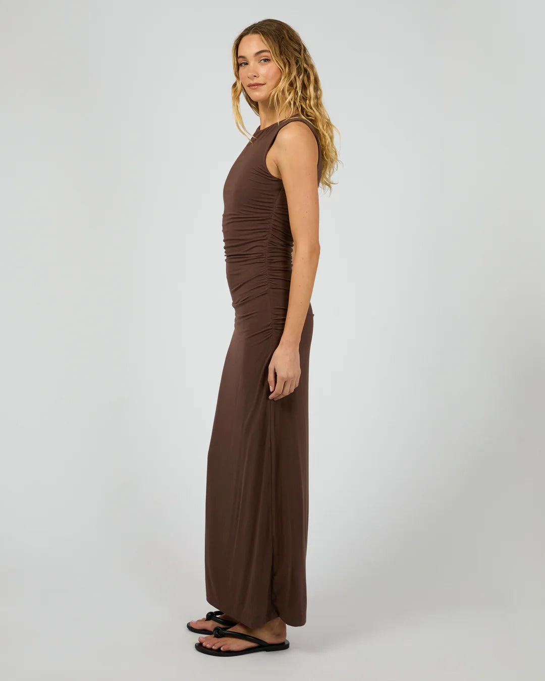 Evie Ruched Maxi Dress