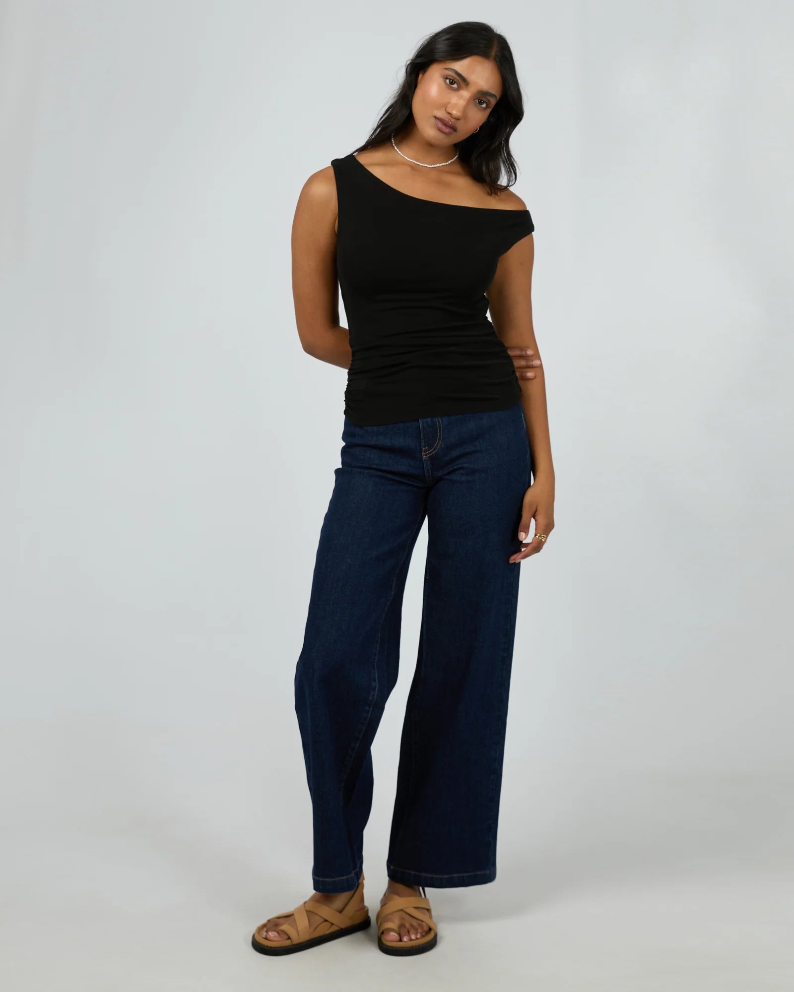 Kylie Off Shoulder Top - Black