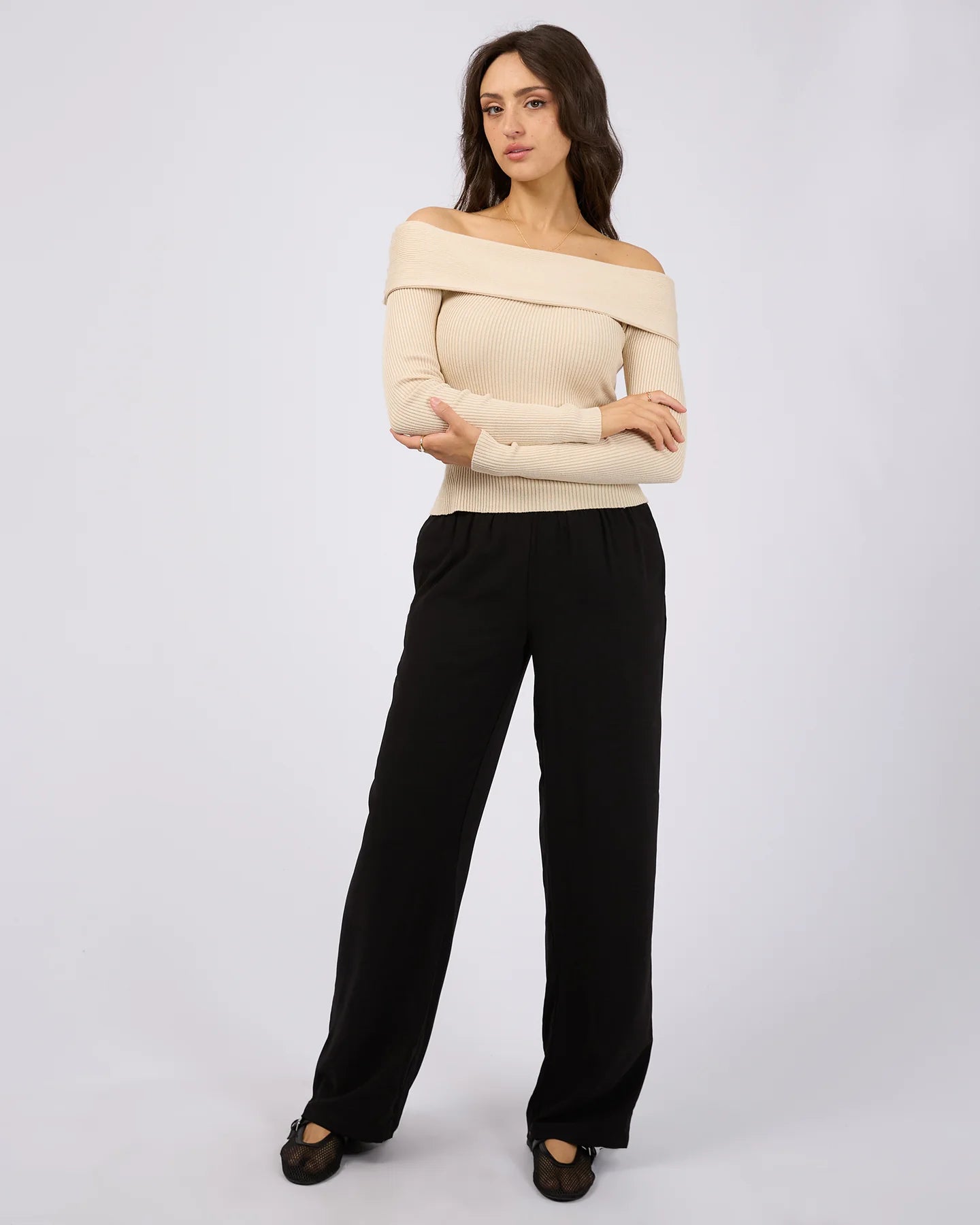 Sabine Off Shoulder Knit