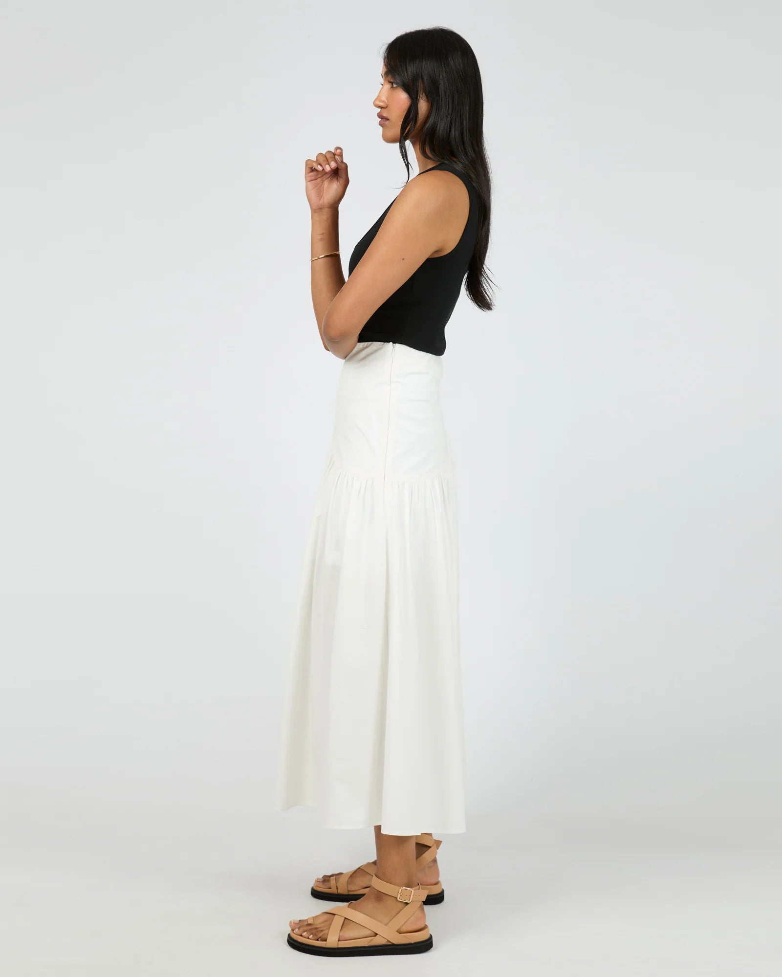 Essential Asym Maxi Skirt