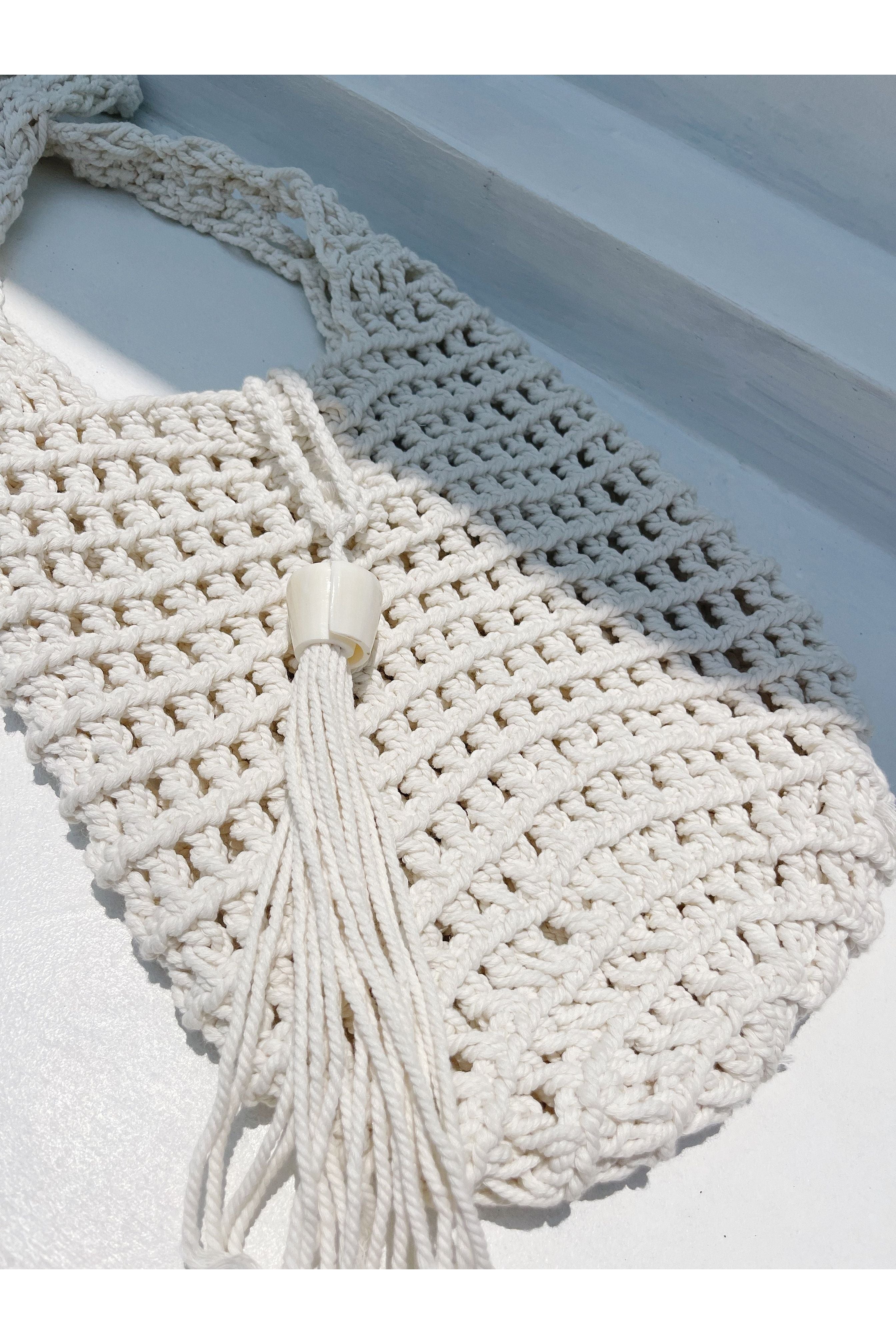 Sienna - Macrame Bag with Shell