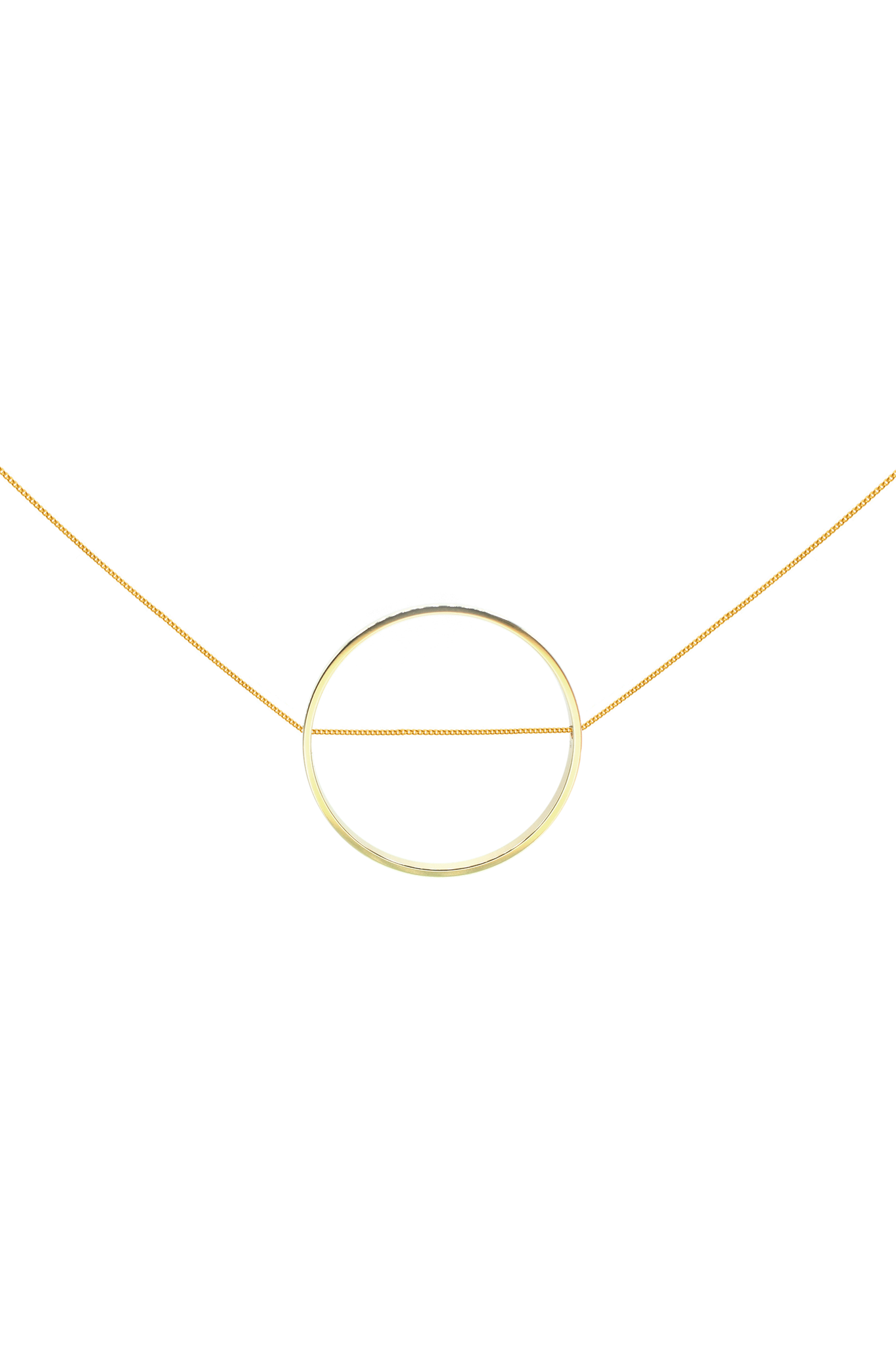 Golden sun necklace