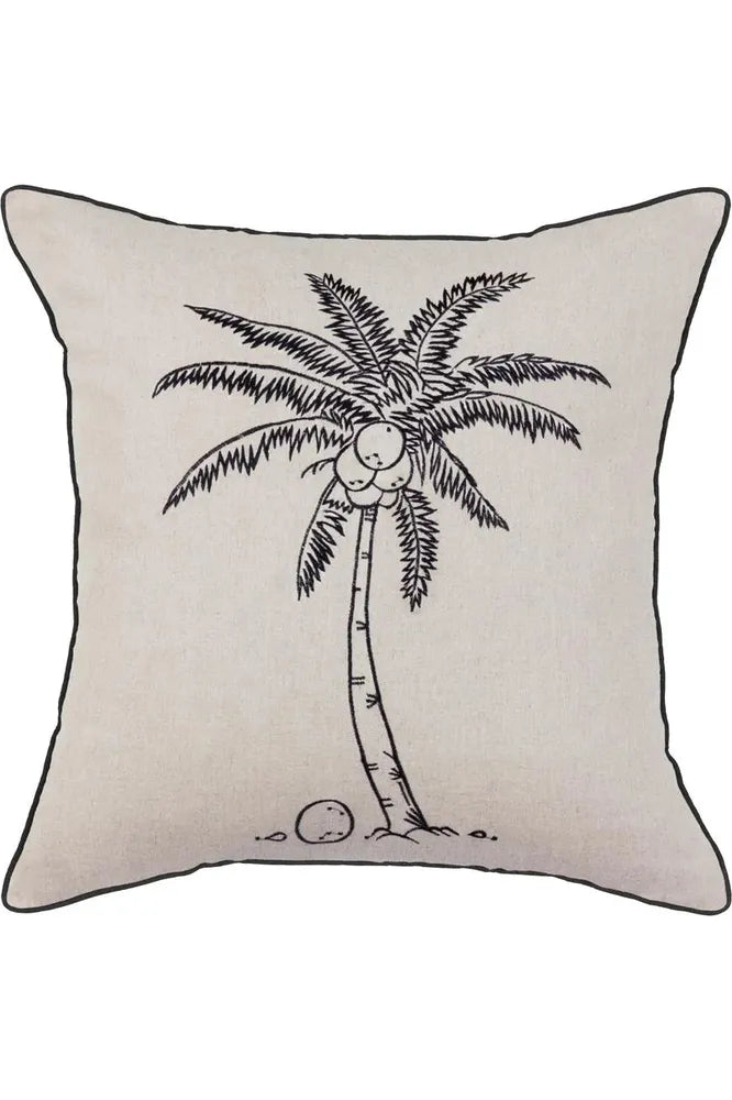 Cotton Cushion - Palm & Coconuts