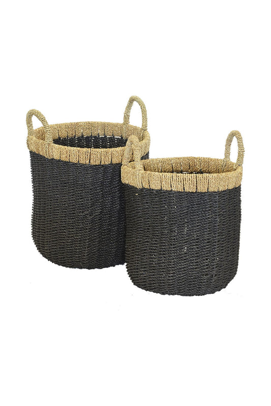 Basket hemp - black/natural