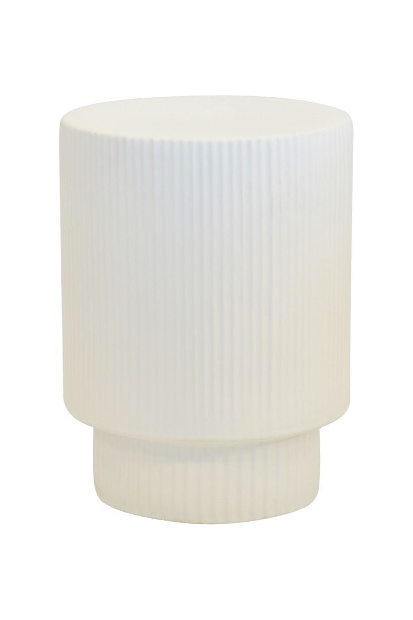 Fluted Matt White Small