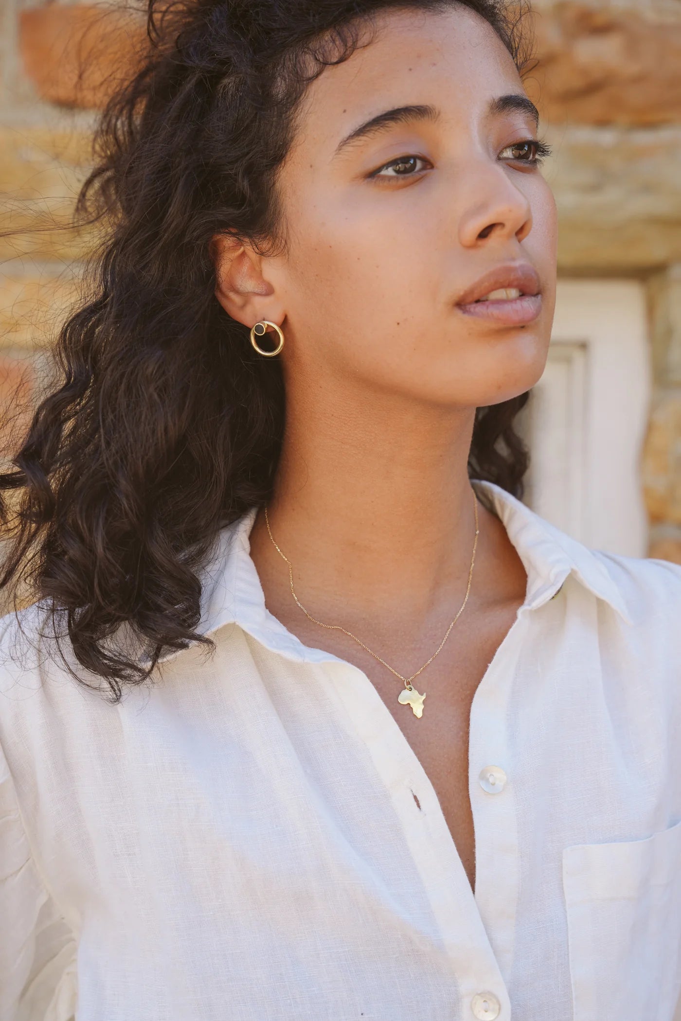Africa Necklace on Dotty Chain