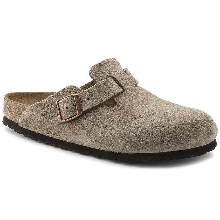 Birkenstock Boston Suede Clog - Taupe