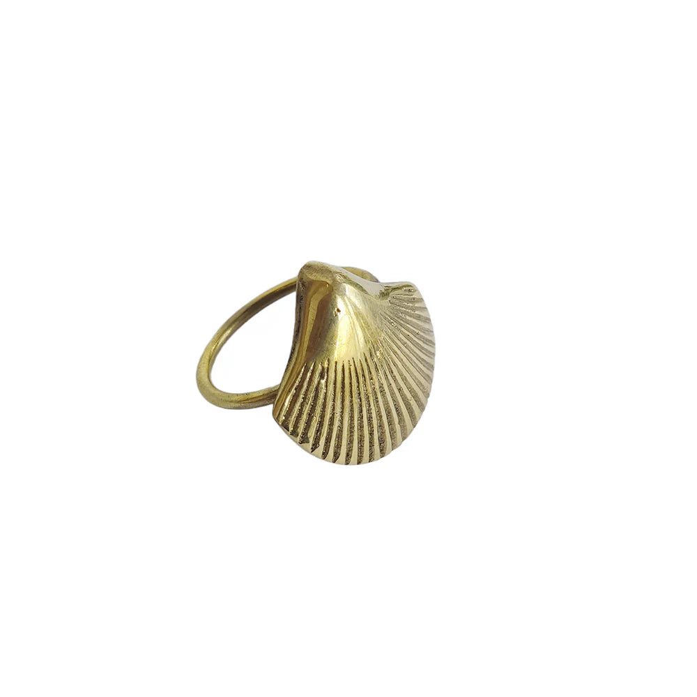 Napkin Ring Shell - Brass