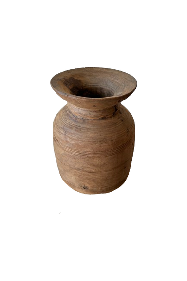 Wooden oil pot