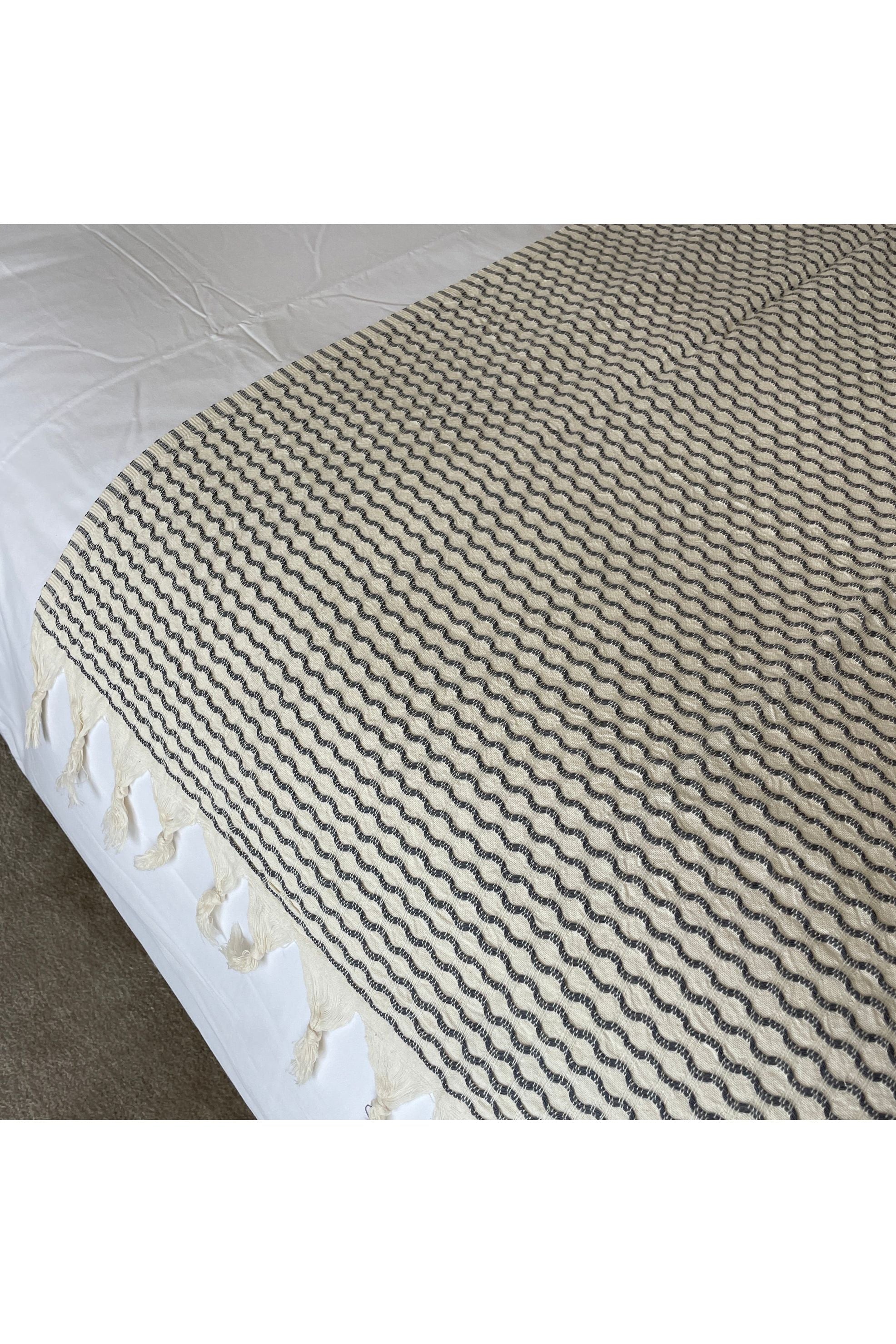 Turkish cotton throw - Wave