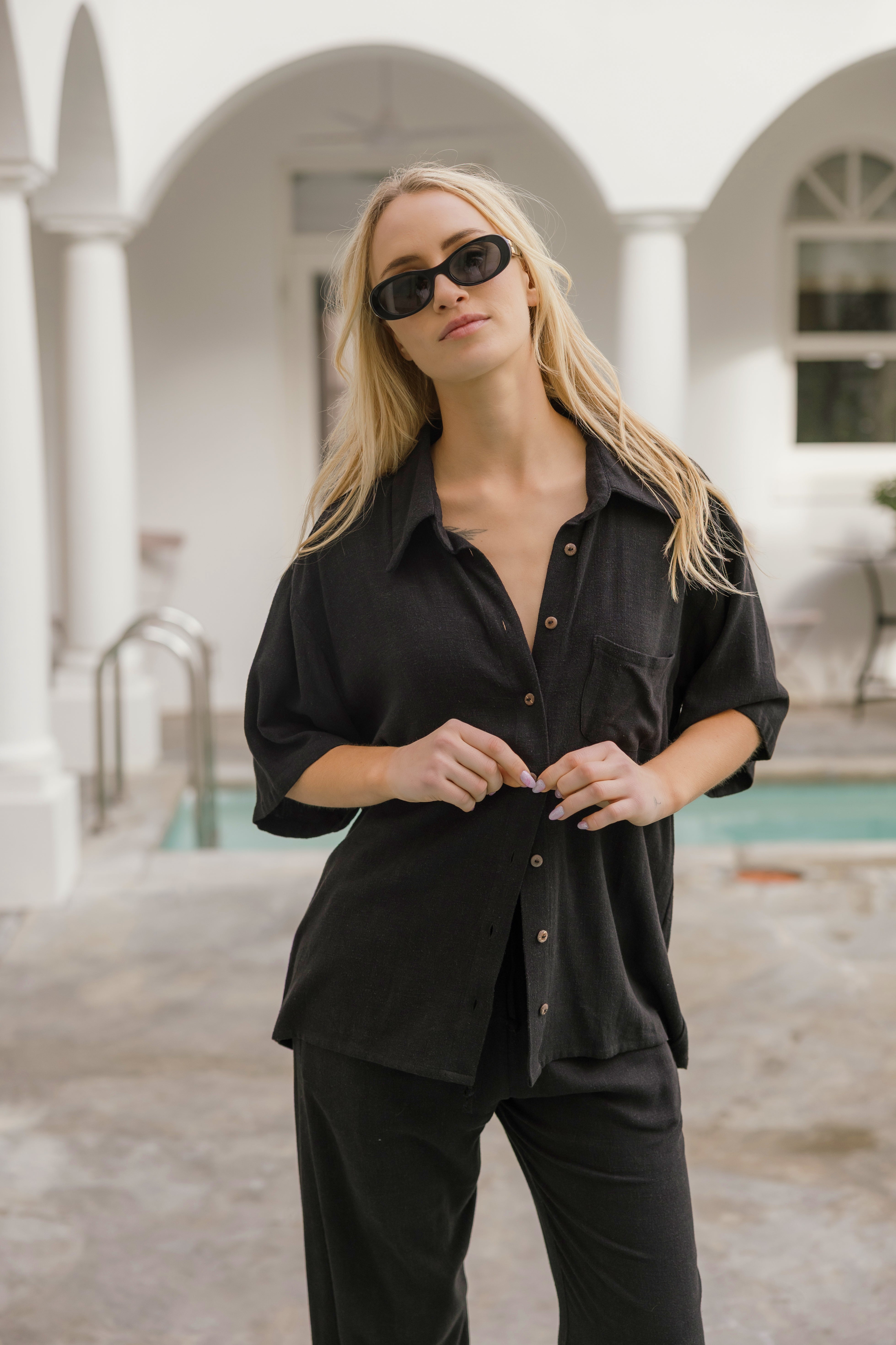 Corfu Classic Shirt - Black
