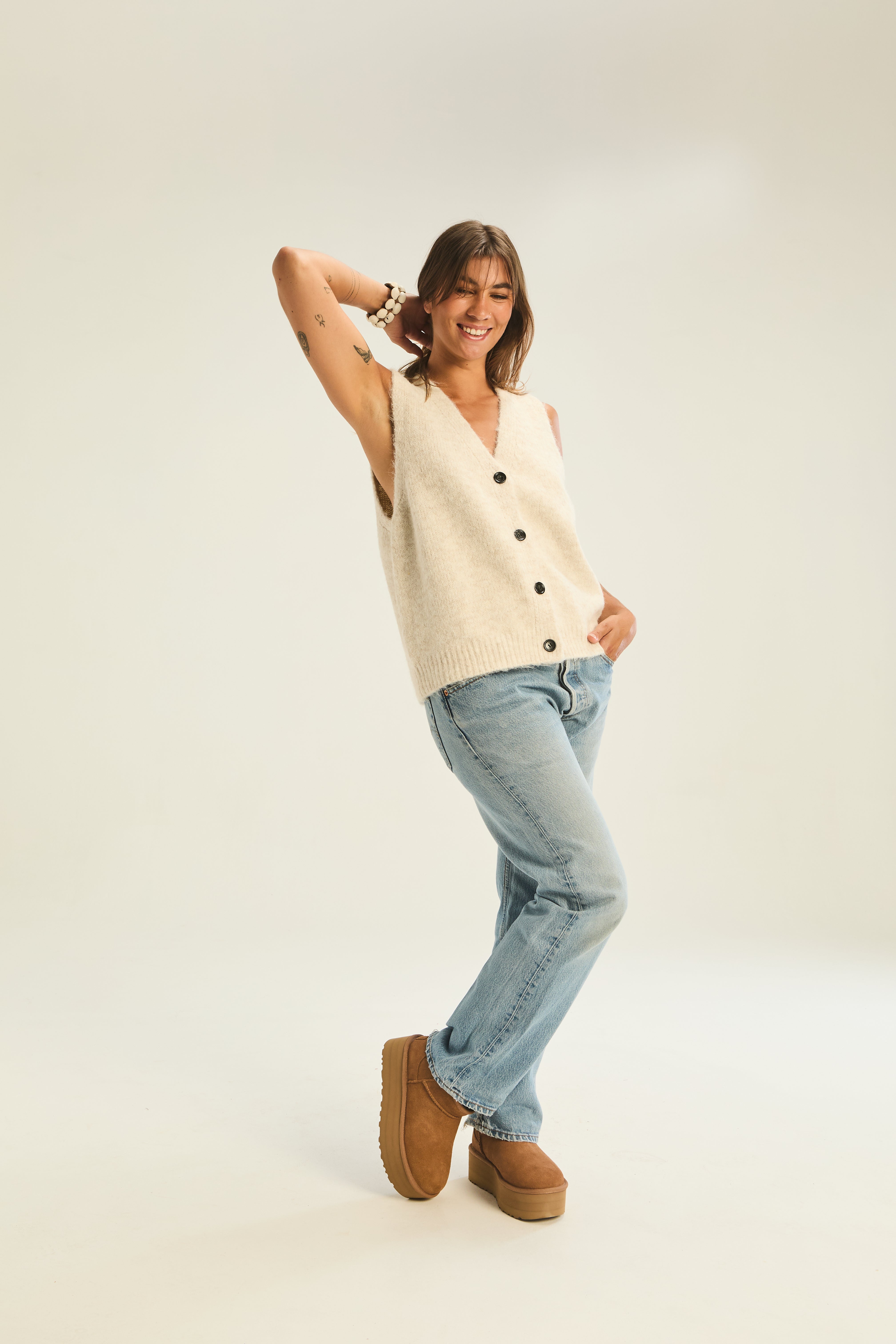 Ravello Waistcoat - Oat