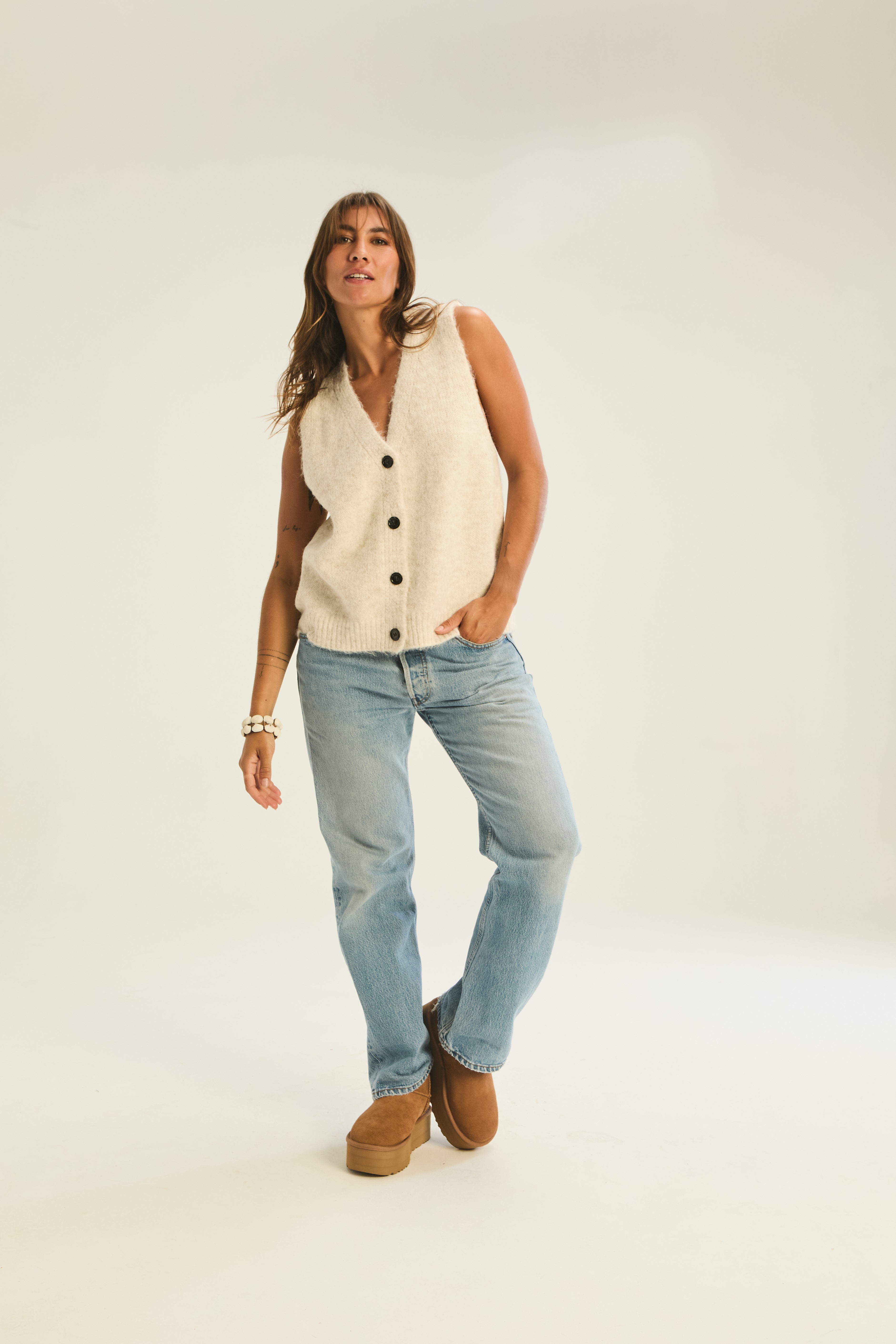 Ravello Waistcoat - Oat