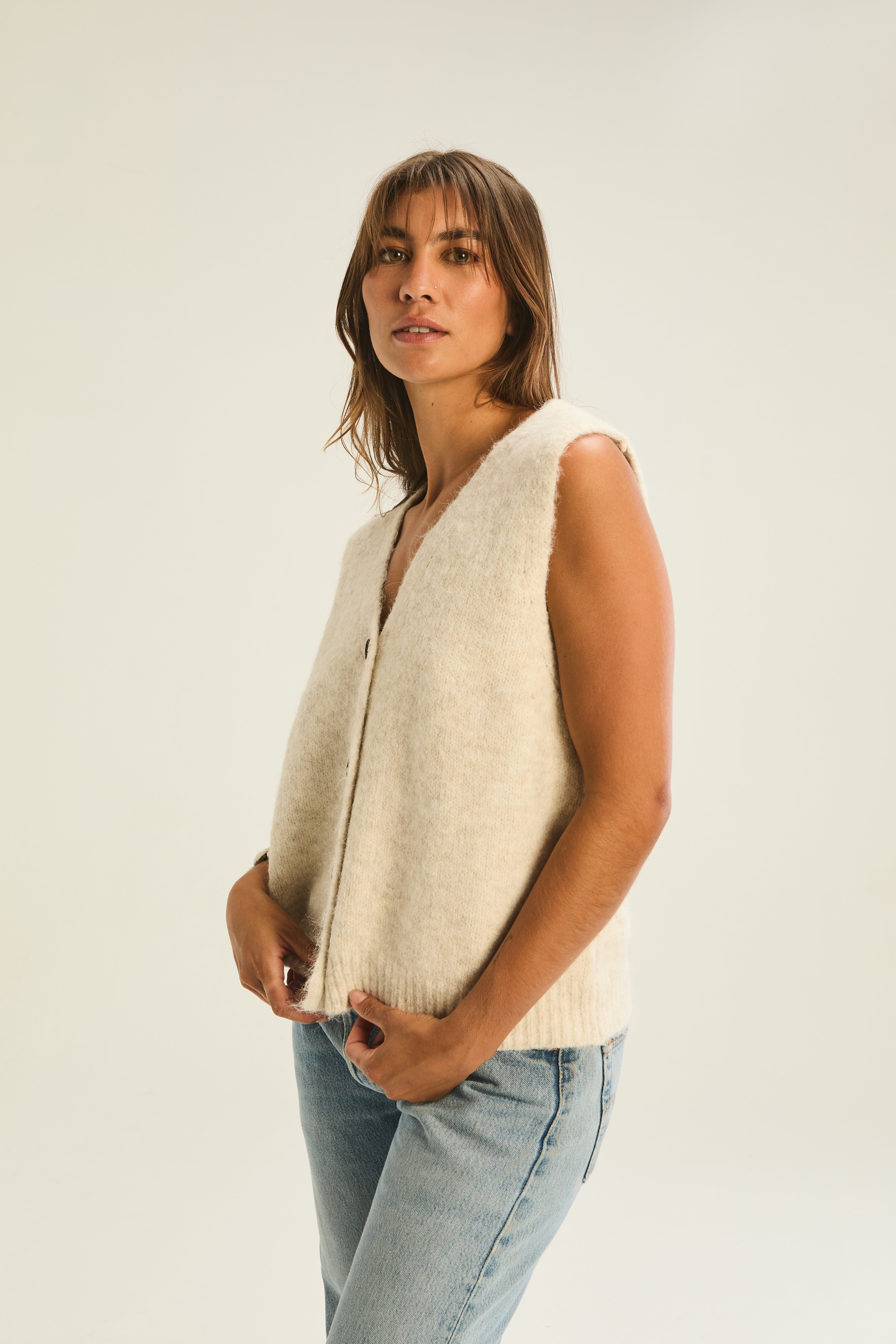 Ravello Waistcoat - Oat