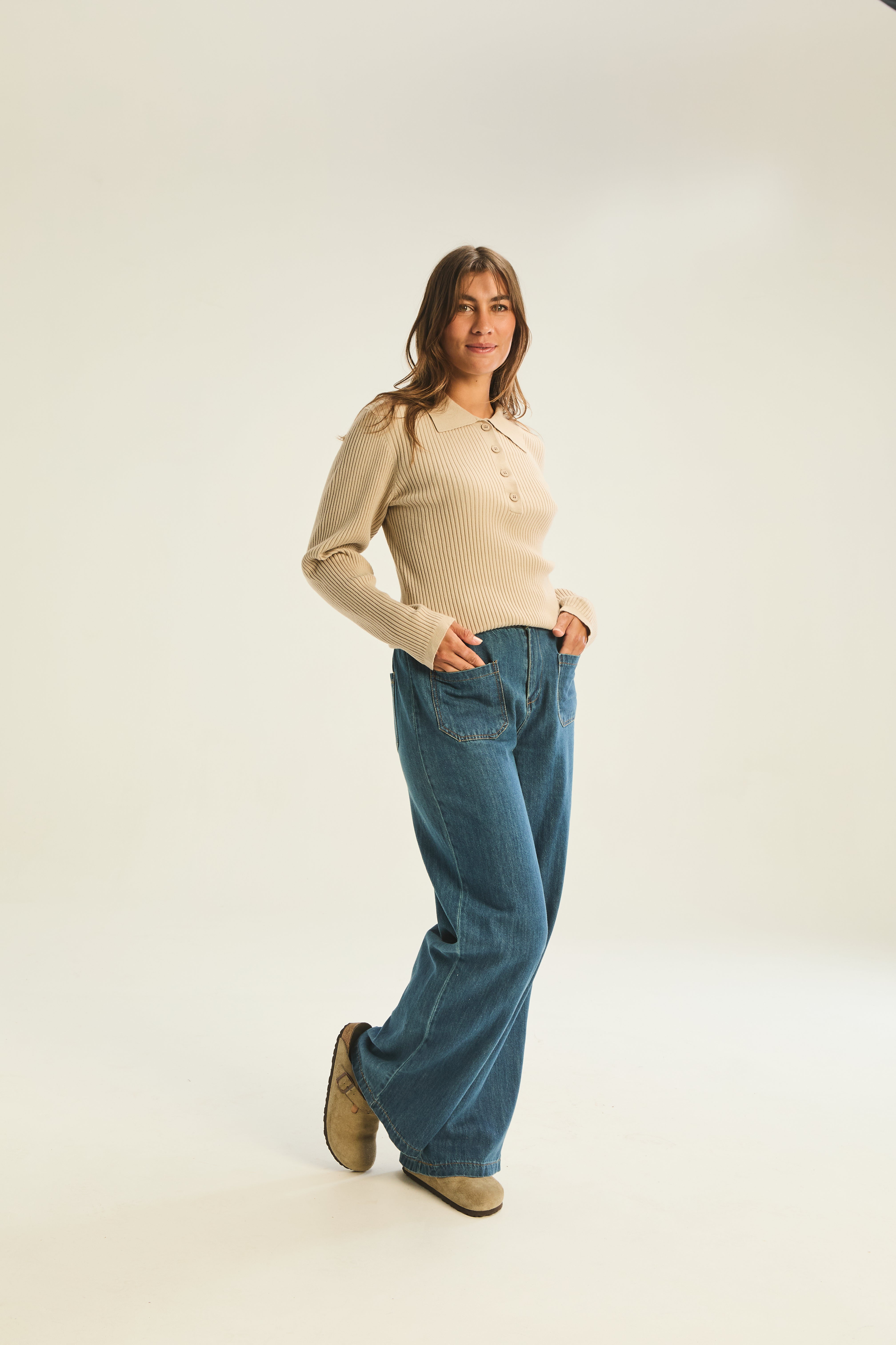 Antibes Rib Collar Knit