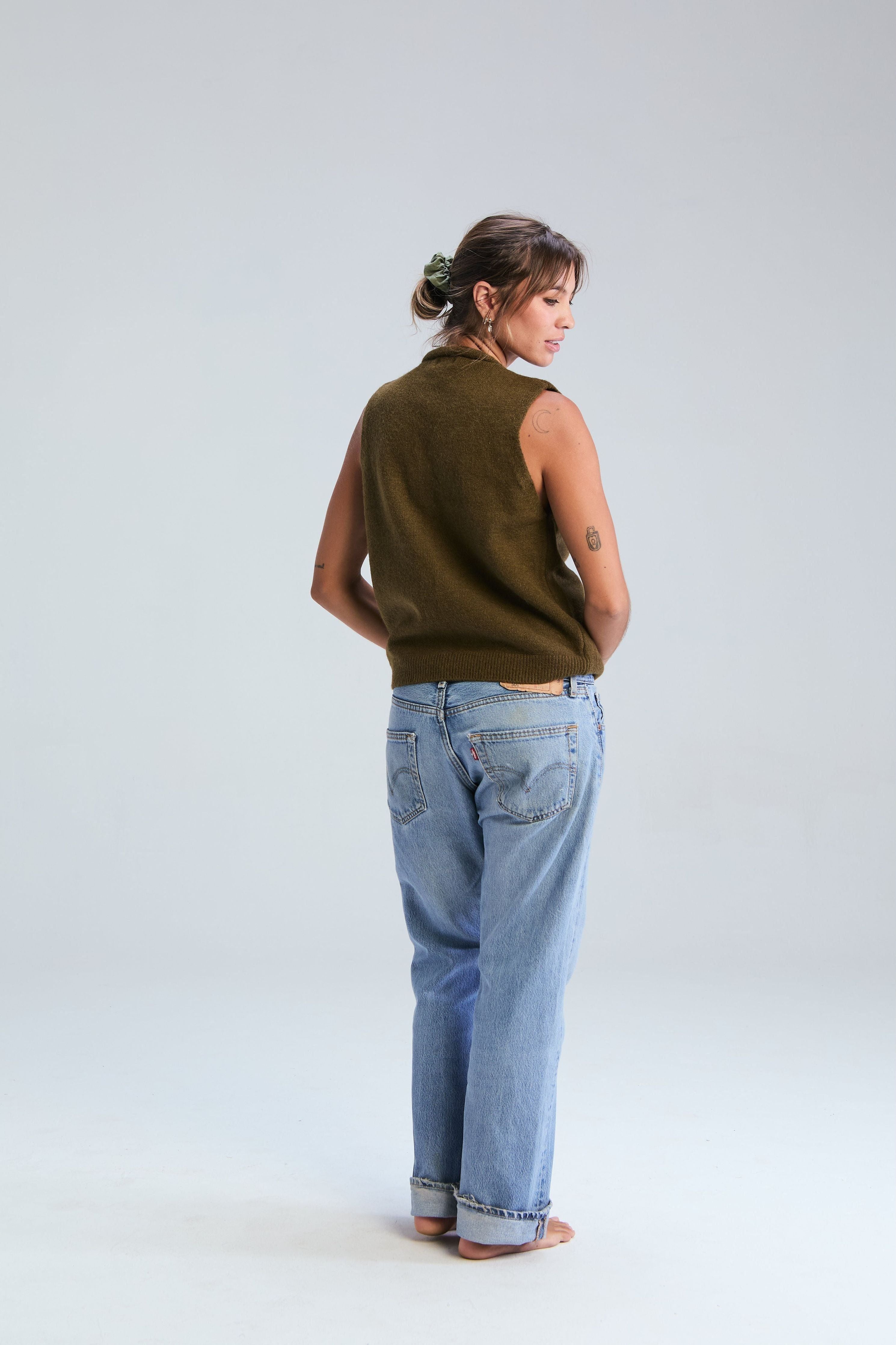 Ravello Waistcoat - Moss green