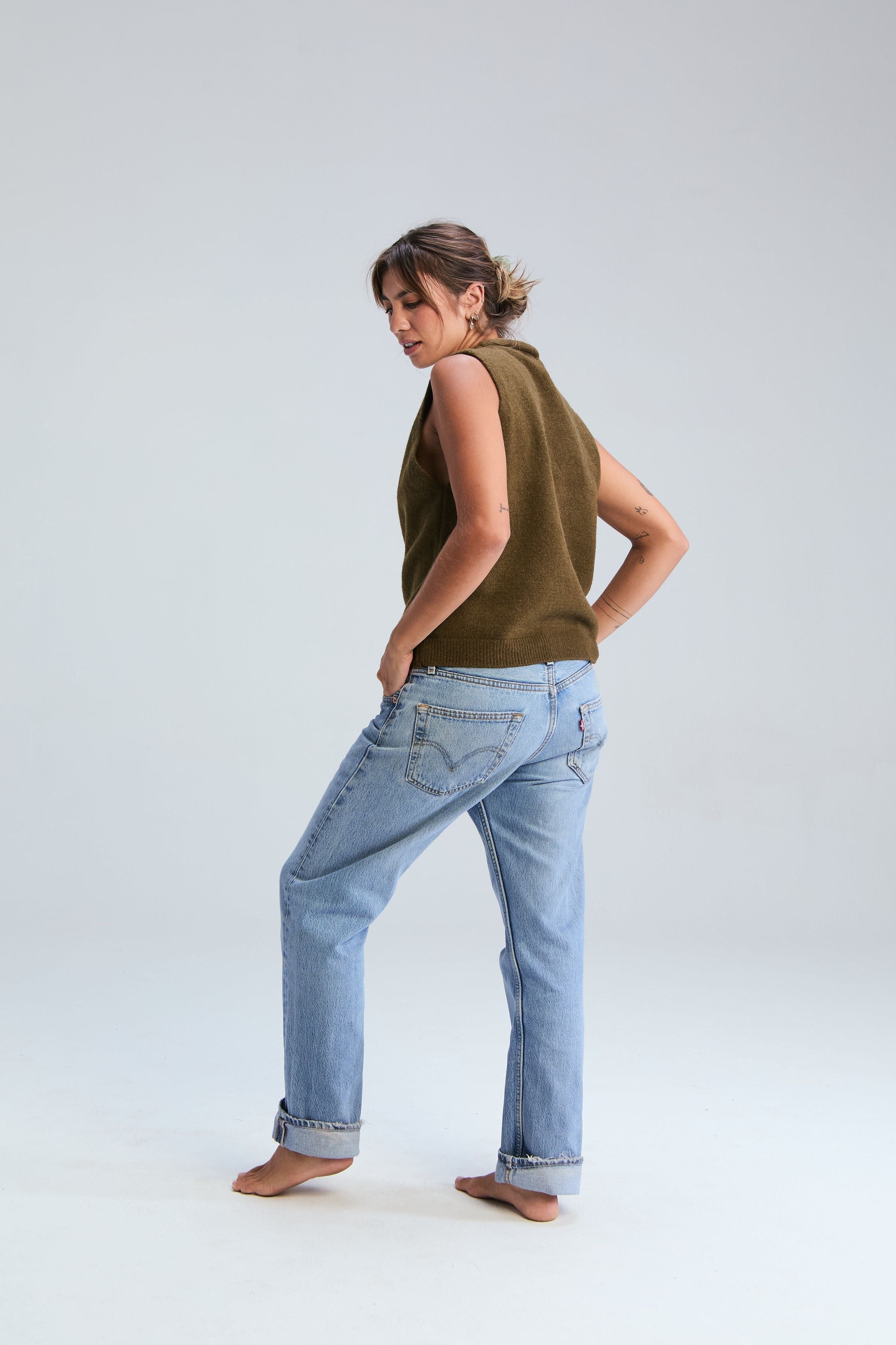 Ravello Waistcoat - Moss green