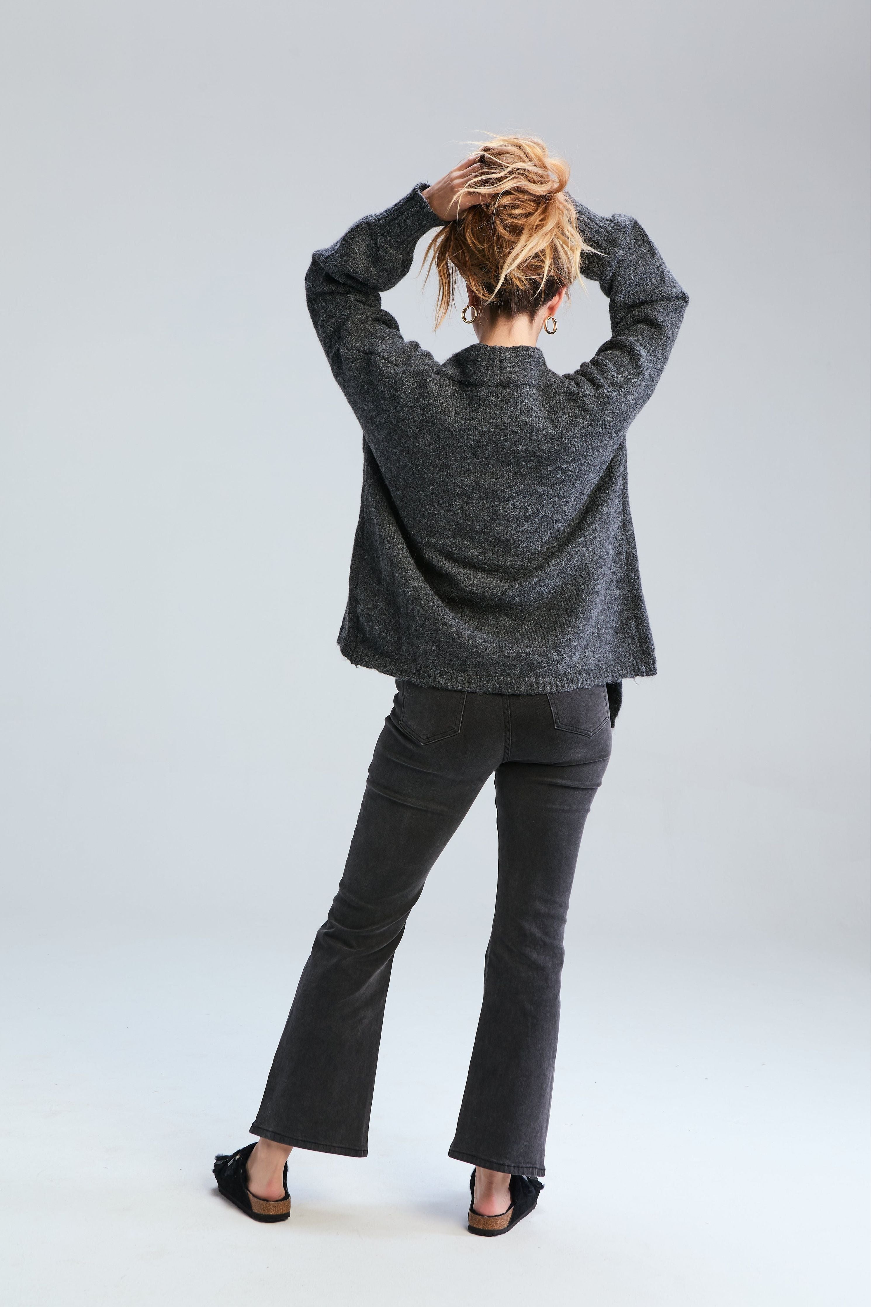 Oli Knit Cardi - Storm Grey