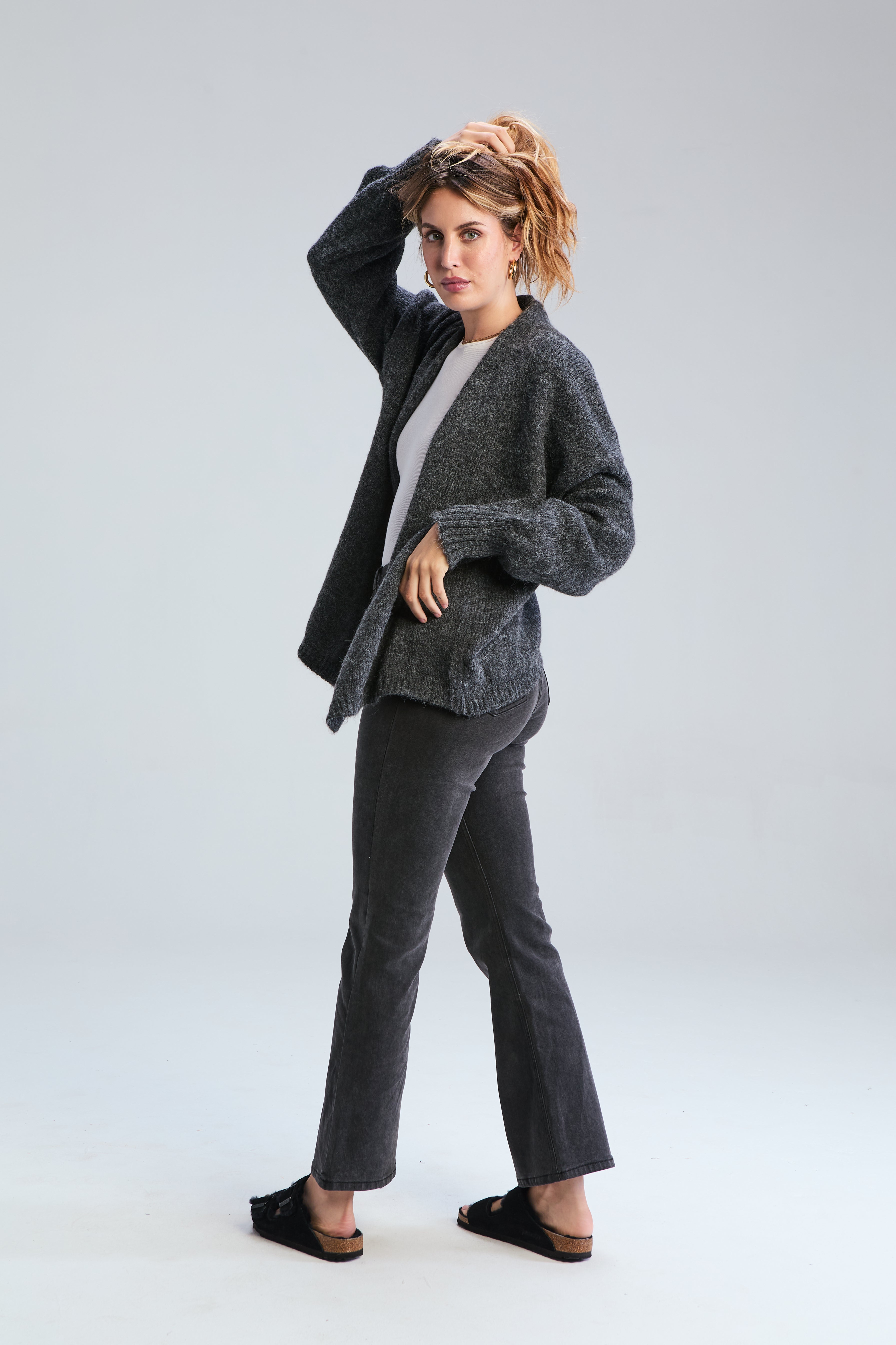 Oli Knit Cardi - Storm Grey