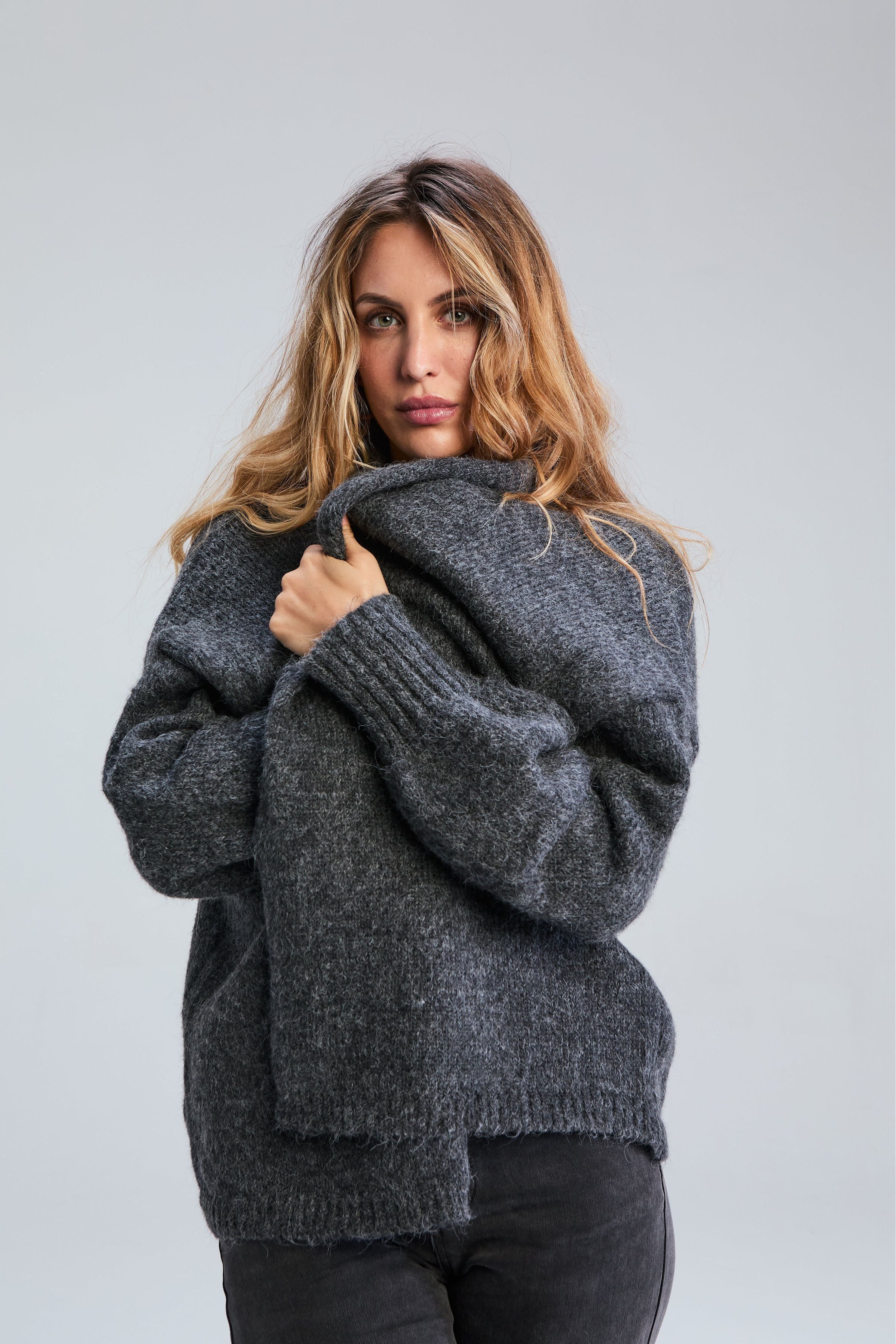 Oli Knit Cardi - Storm Grey