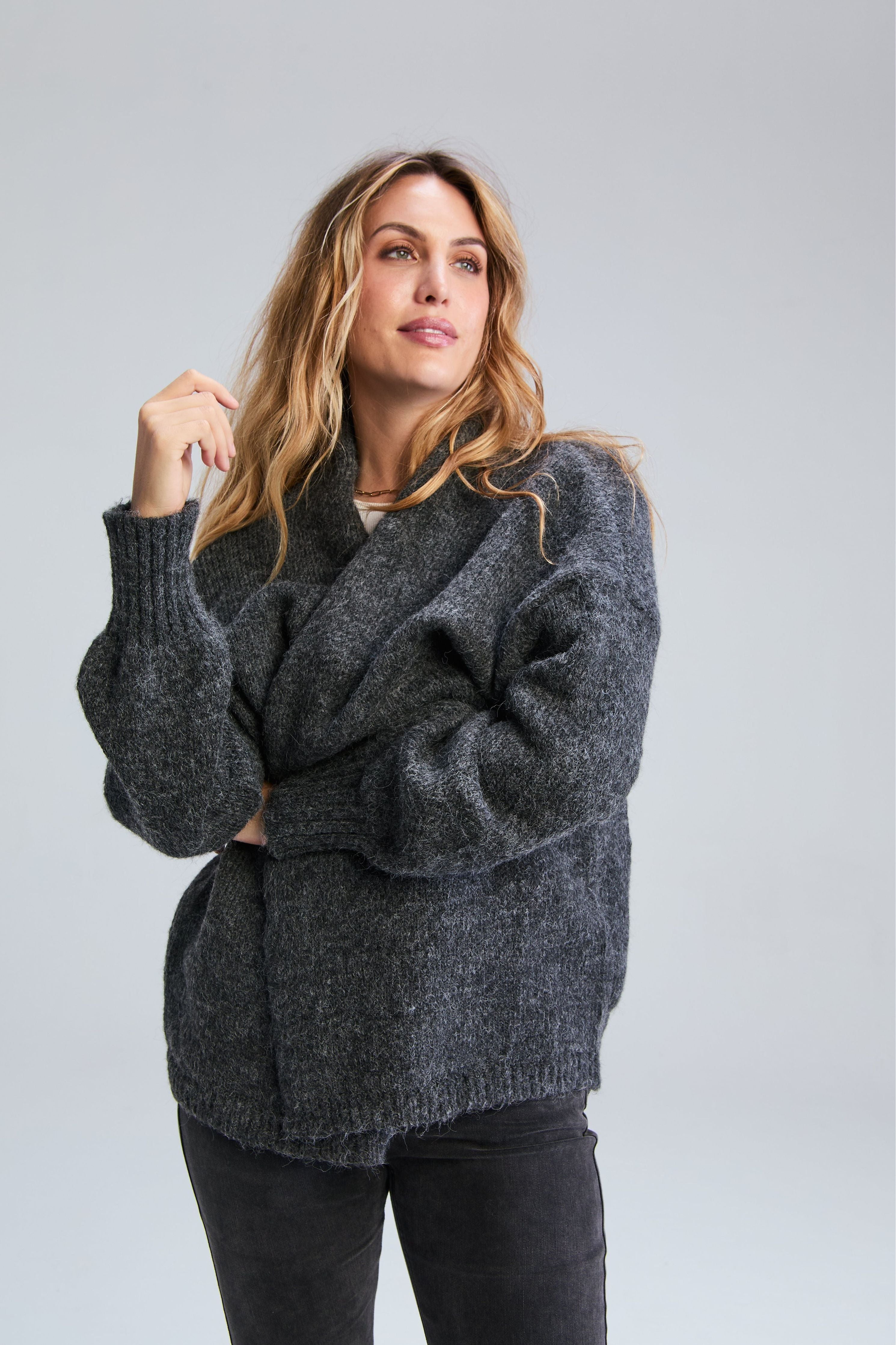 Oli Knit Cardi - Storm Grey