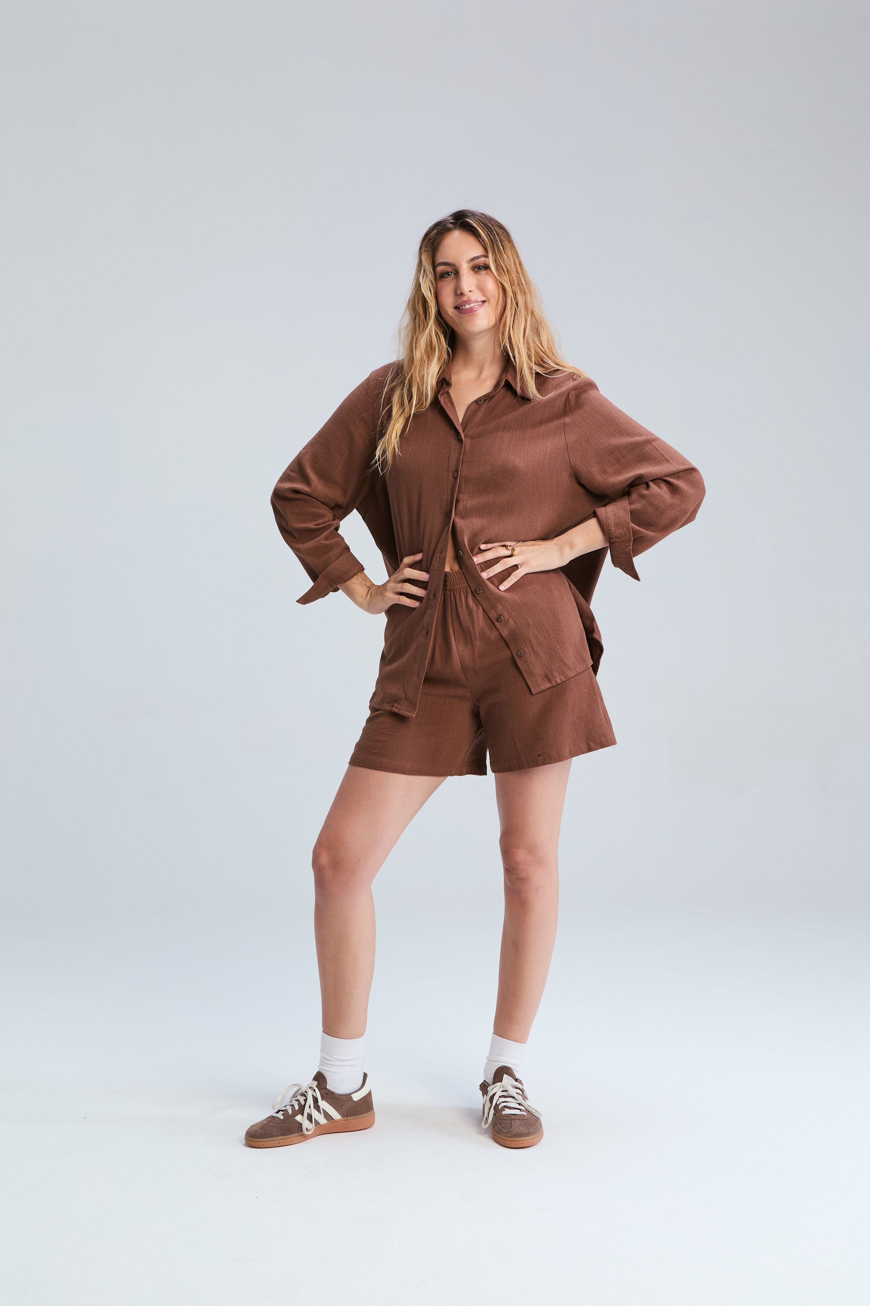 Corfu Classic Shirt - Chocolate