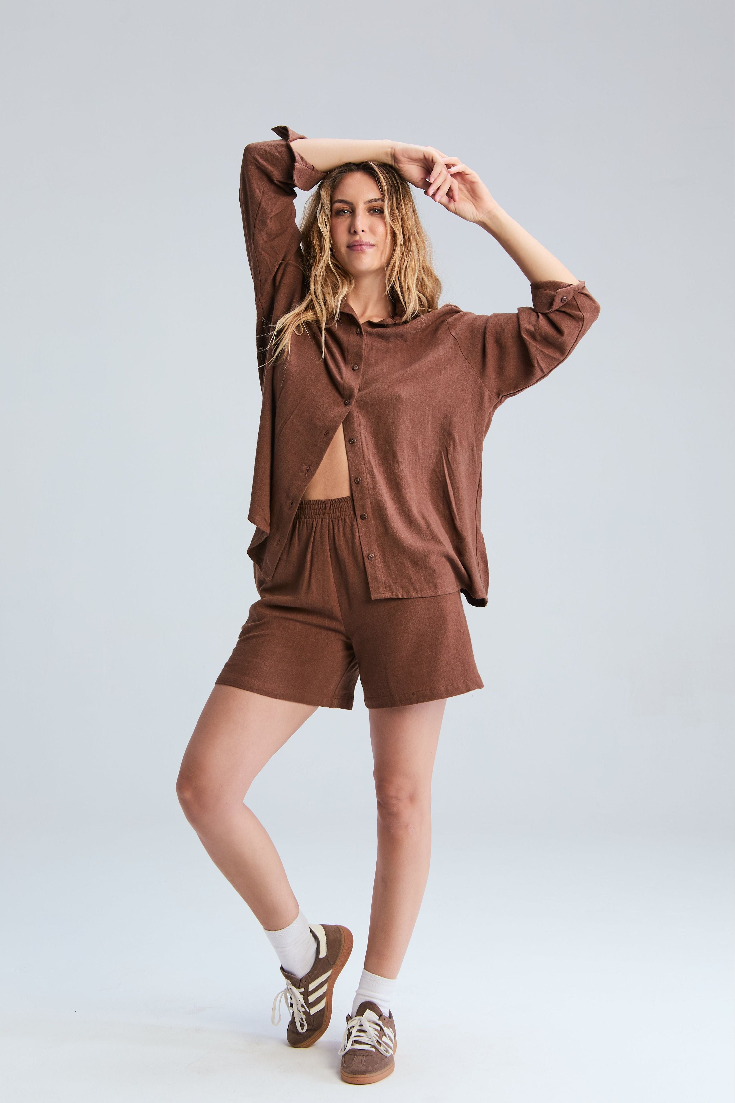 Corfu Shorts - Chocolate