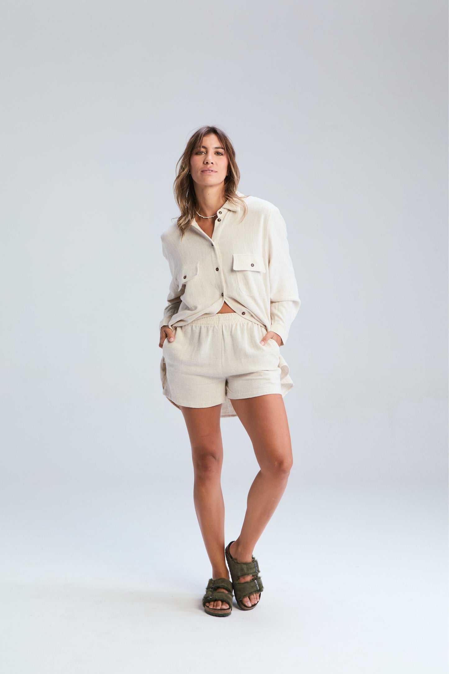 Corfu Classic Shirt - Stone
