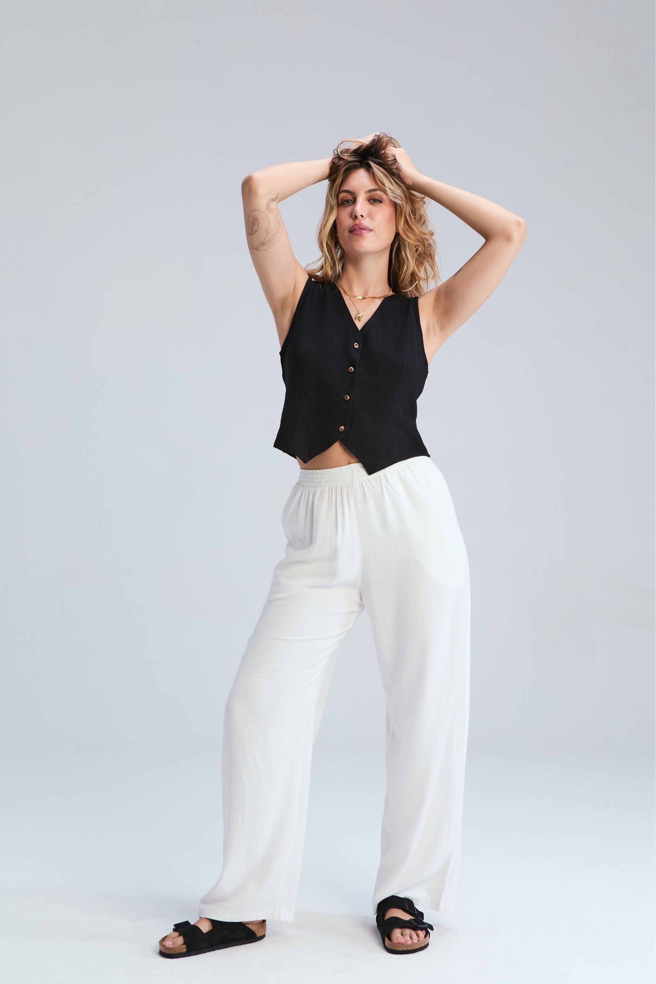 Corfu Pants - Ivory