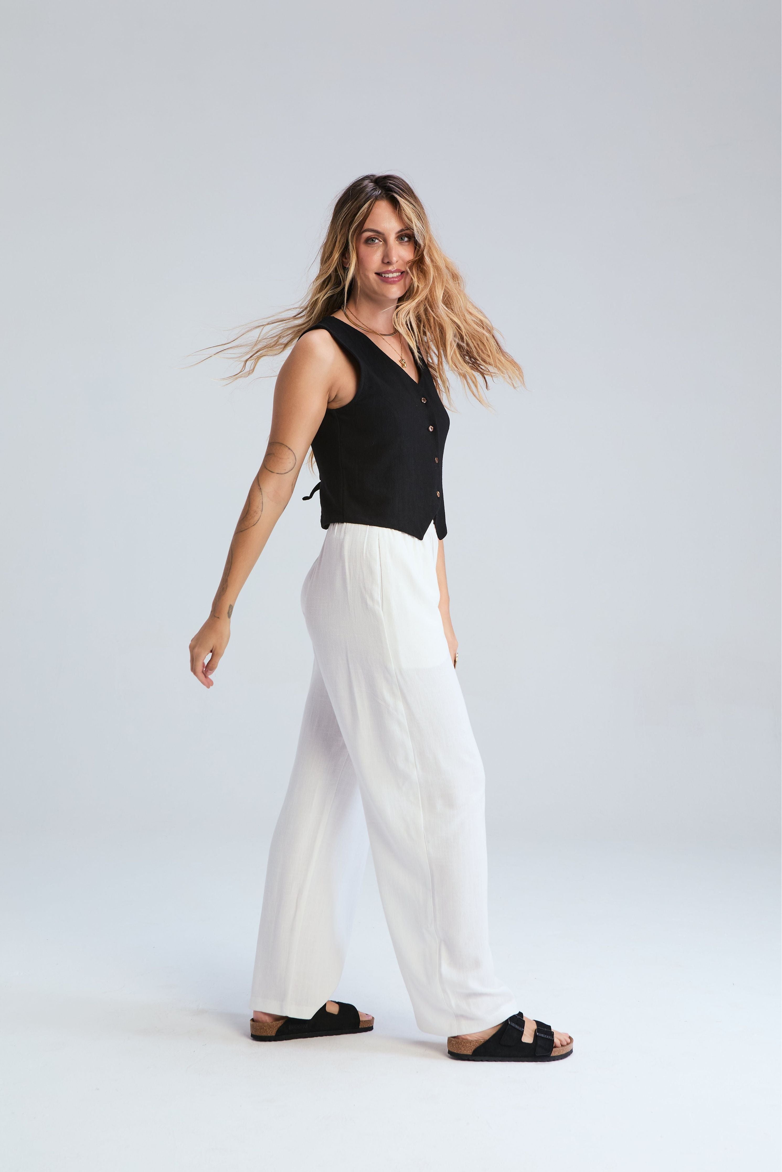 Corfu Pants - Ivory
