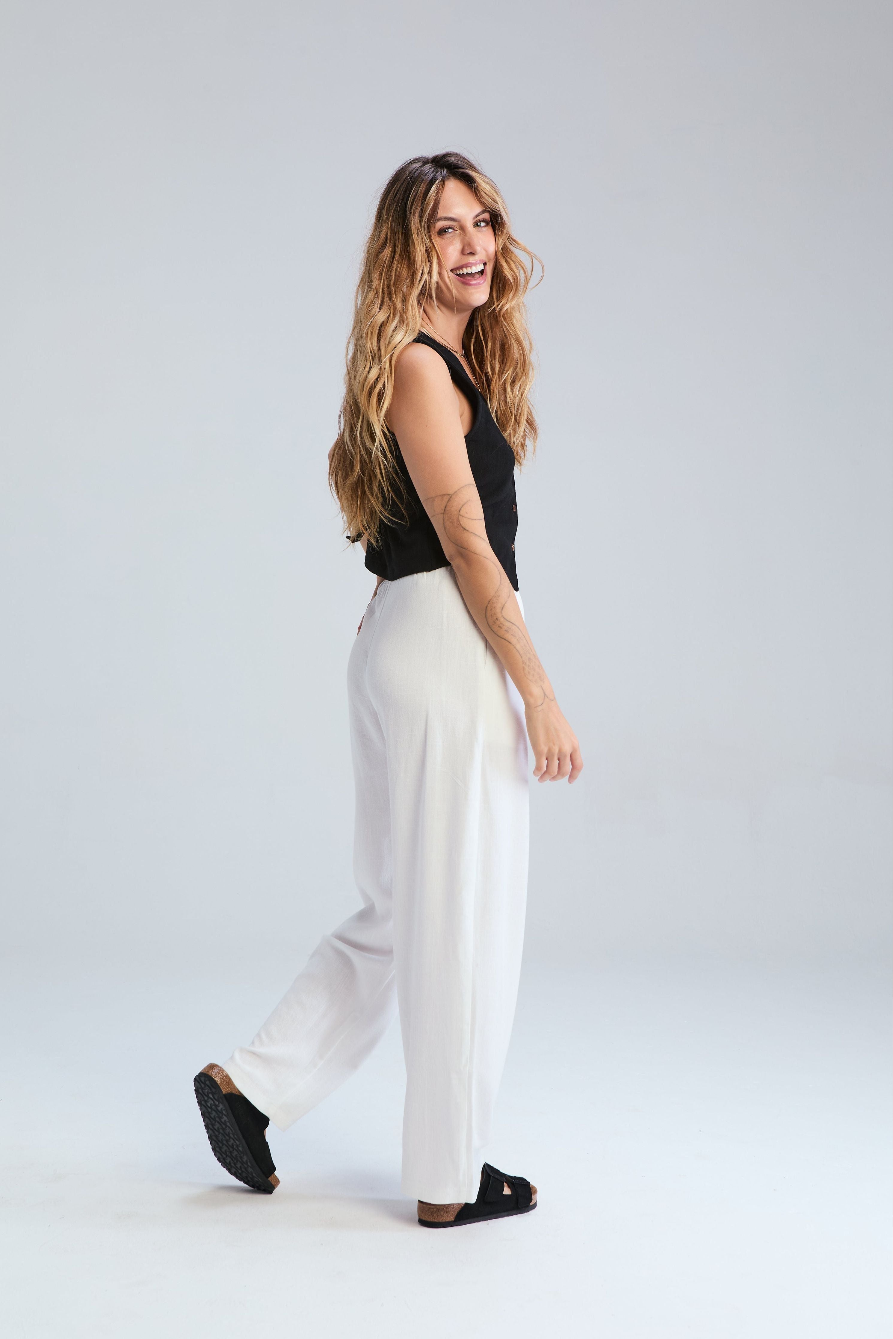 Corfu Pants - Ivory