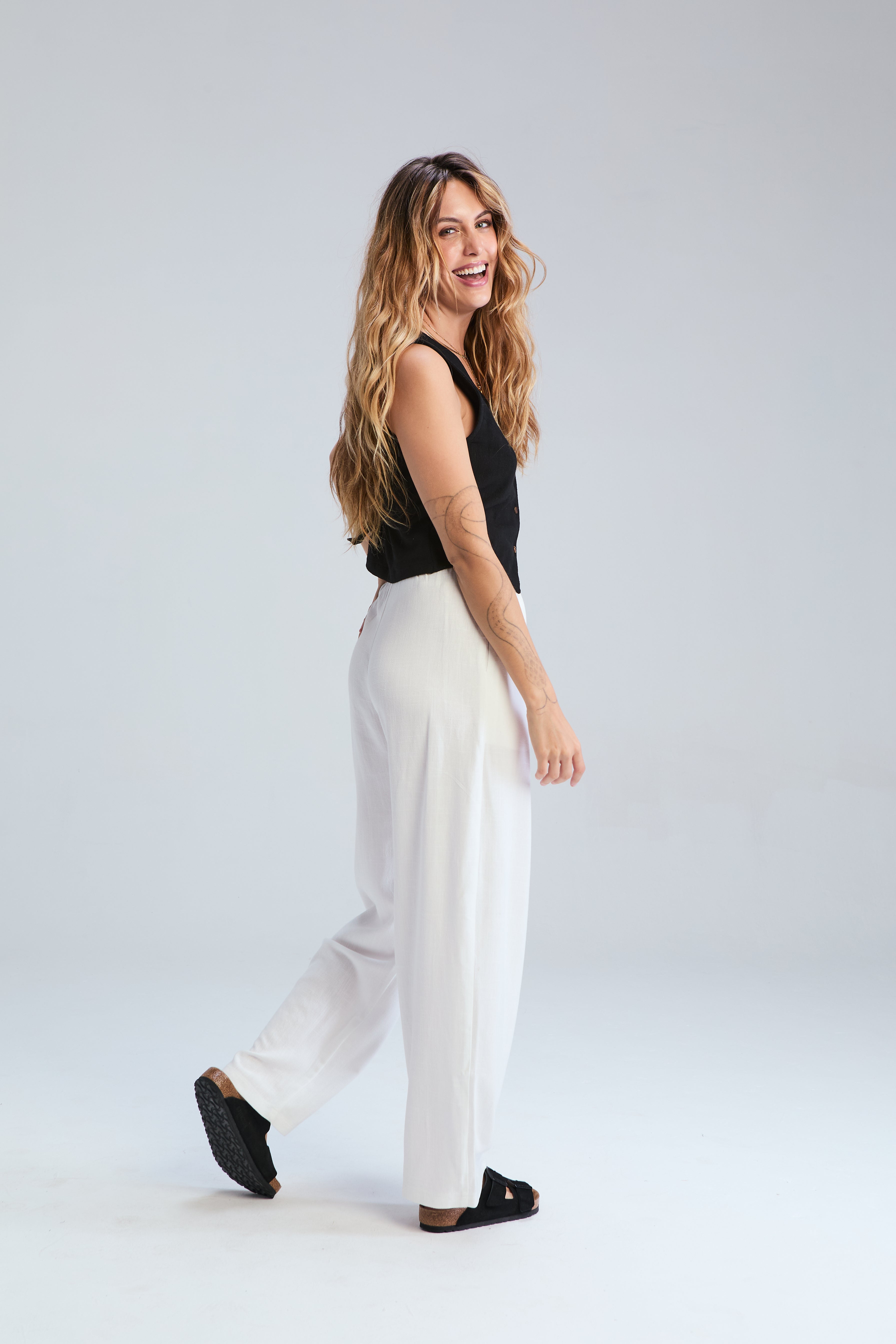 Corfu Pants - Ivory